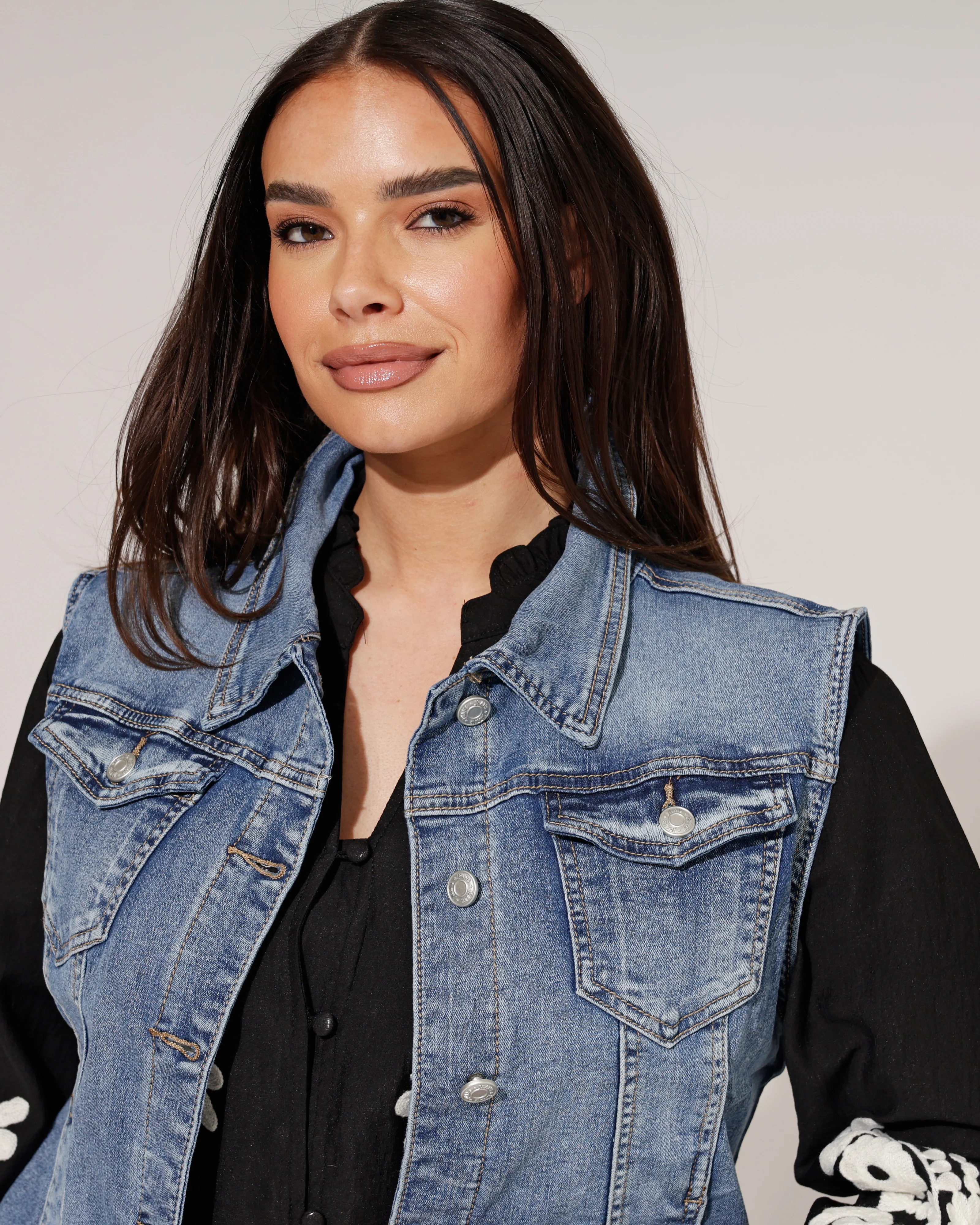 Ana & Lucy | Spijkergilet Pixy Blauw - Image 3