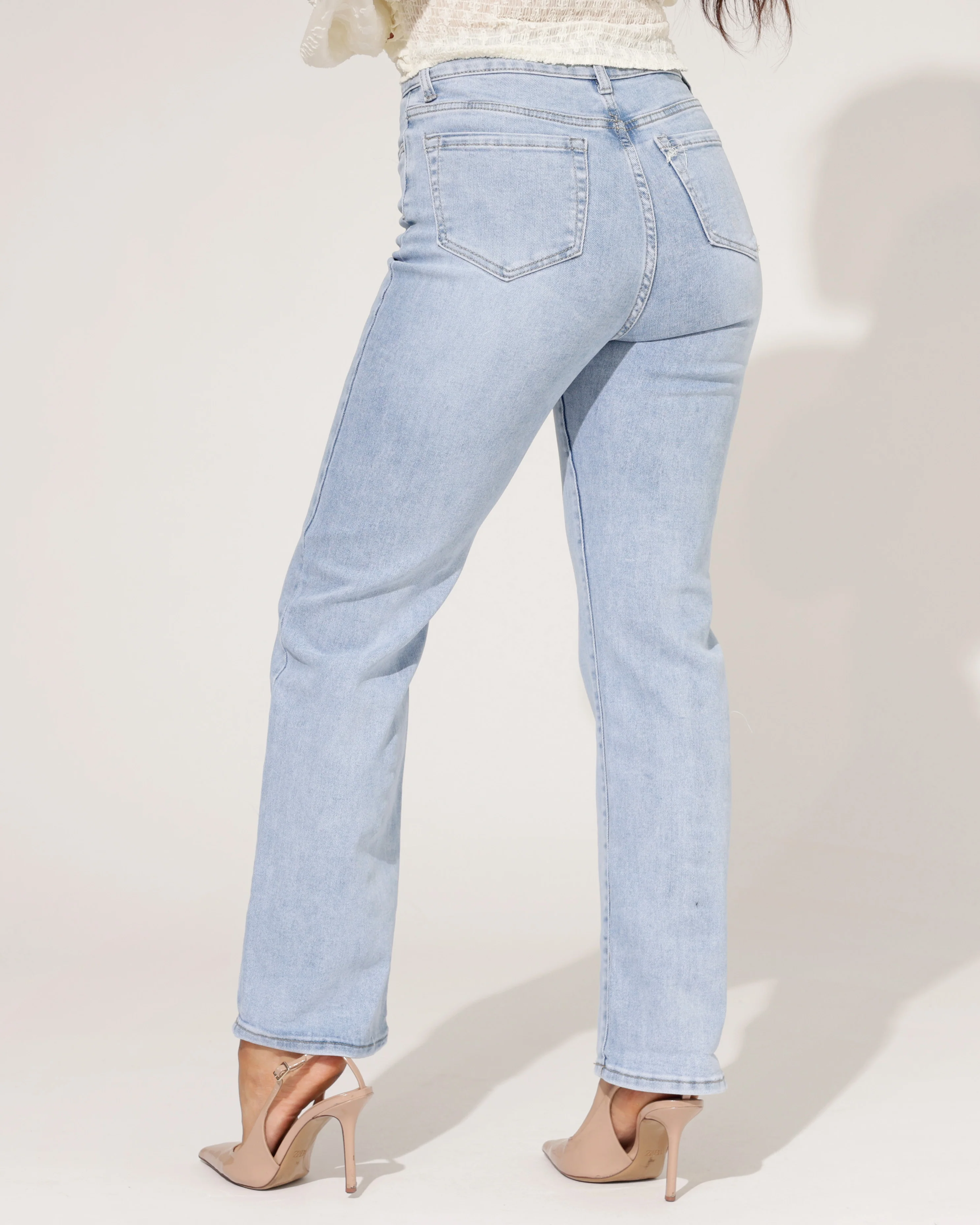 Ana & Lucy | Straight jeans Pien Lichtblauw - Image 3