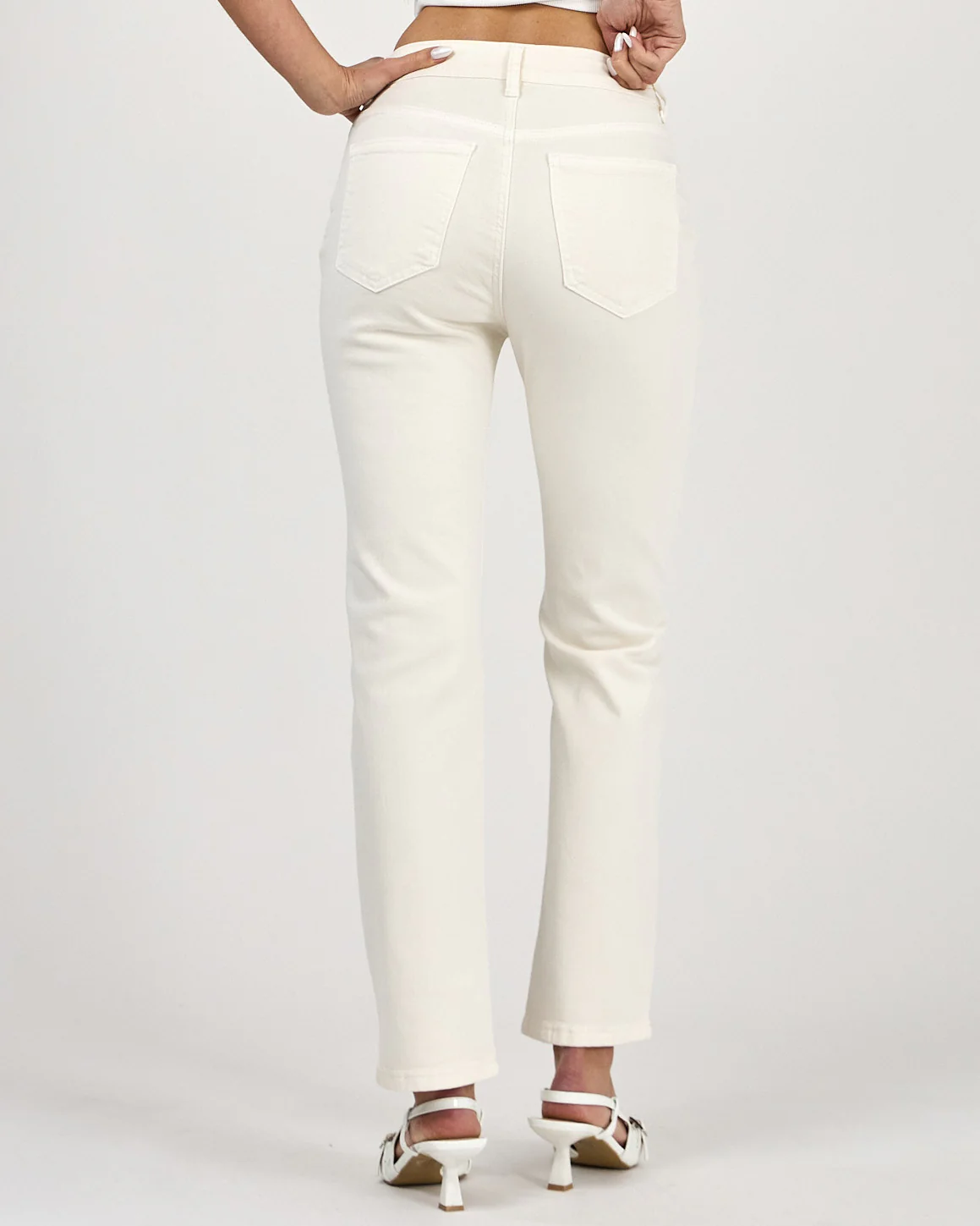 Ana & Lucy | Straight jeans Kim-W Beige - Image 2