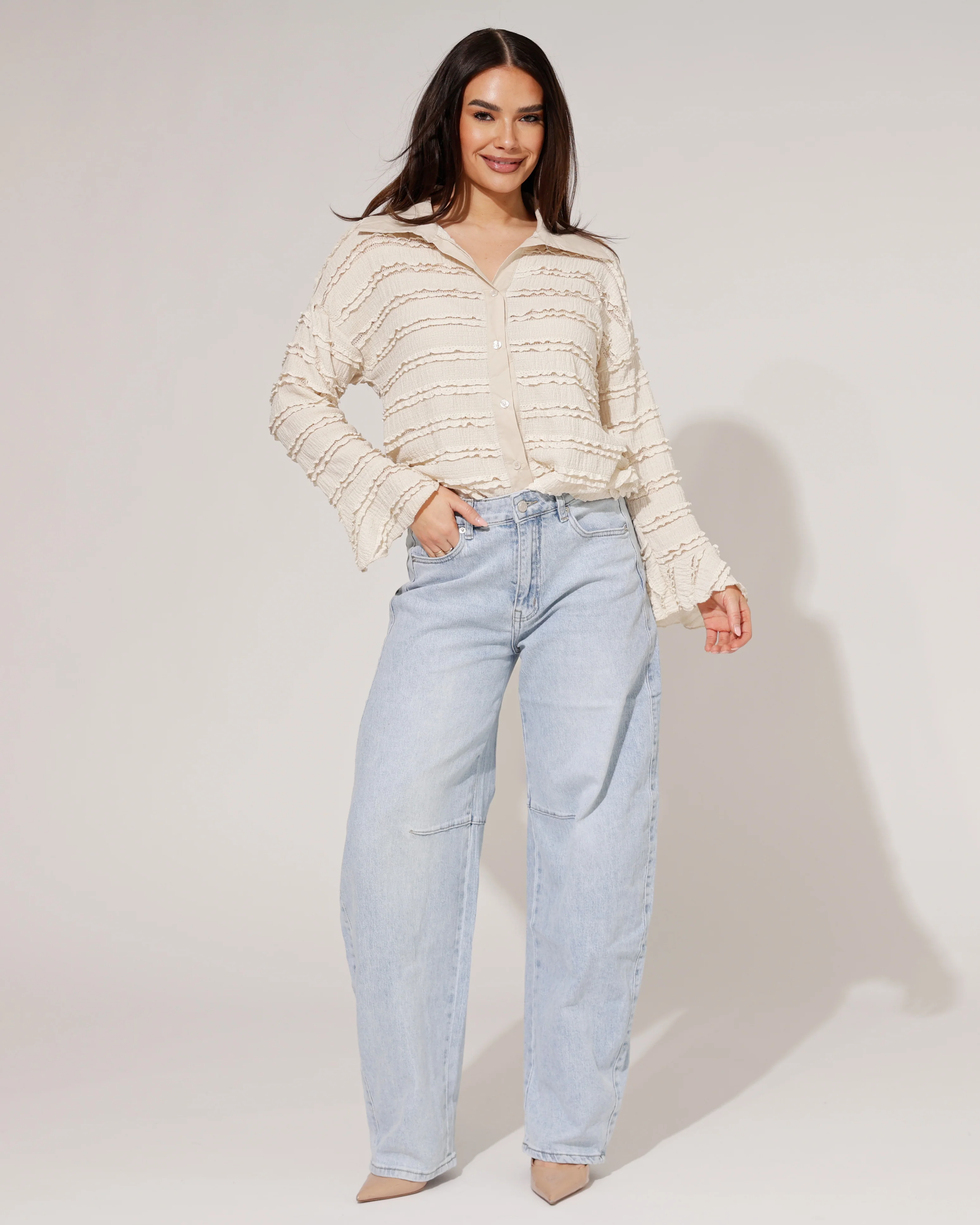 Blouse Selly Beige - Image 2