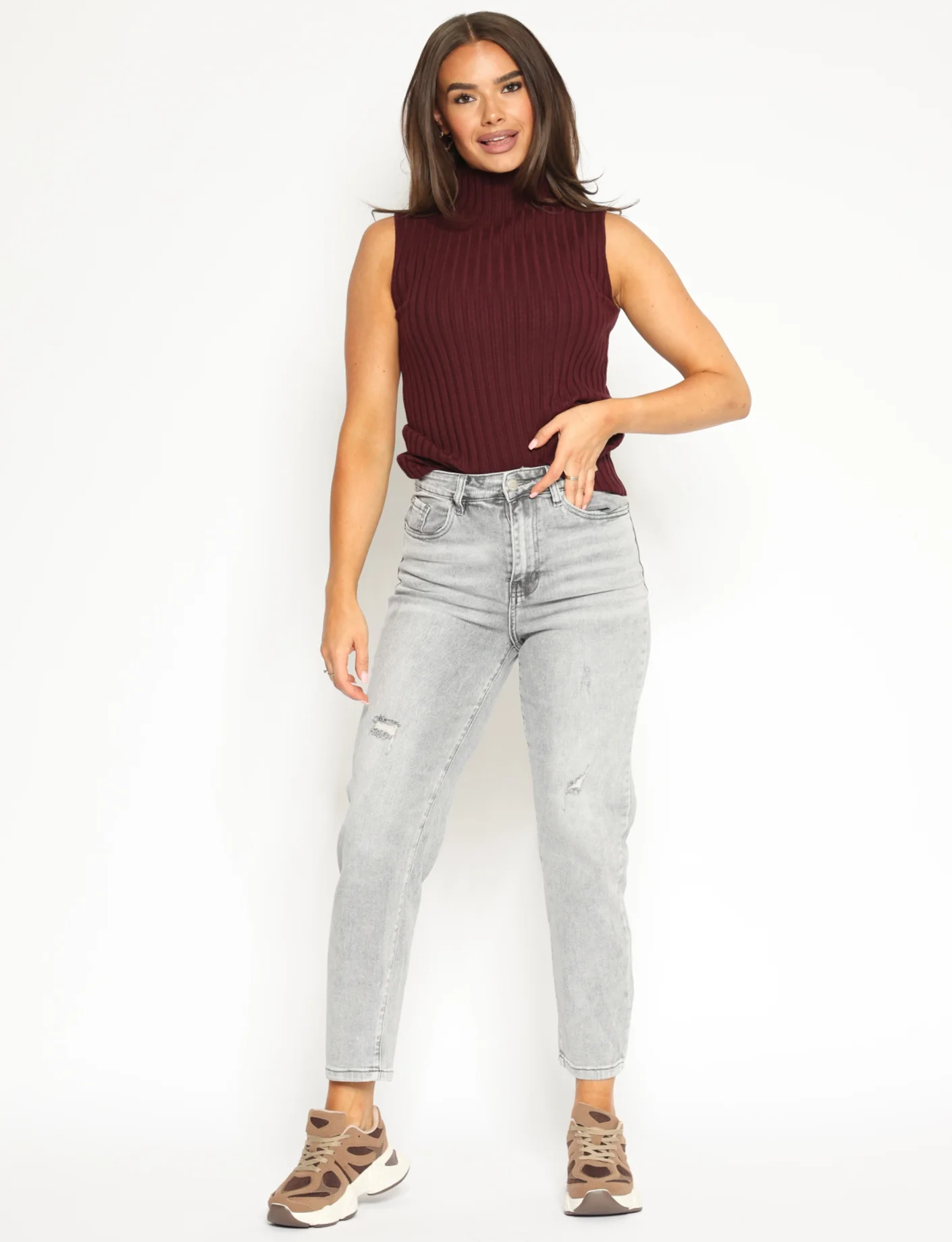 Denim Style | Mom jeans Mara Grijs - Image 4