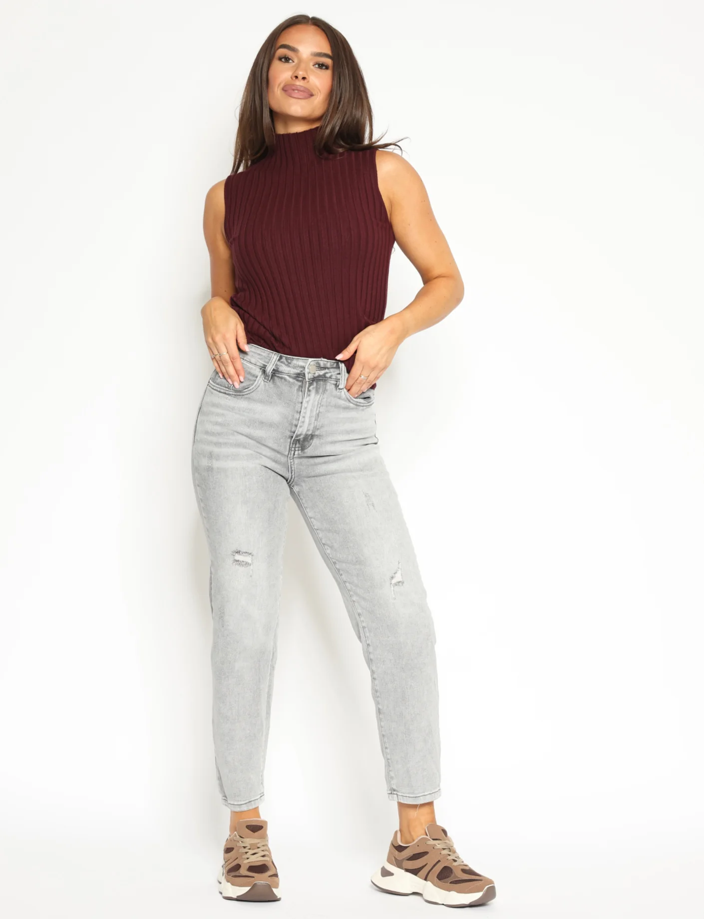 Denim Style | Mom jeans Mara Grijs - Image 5