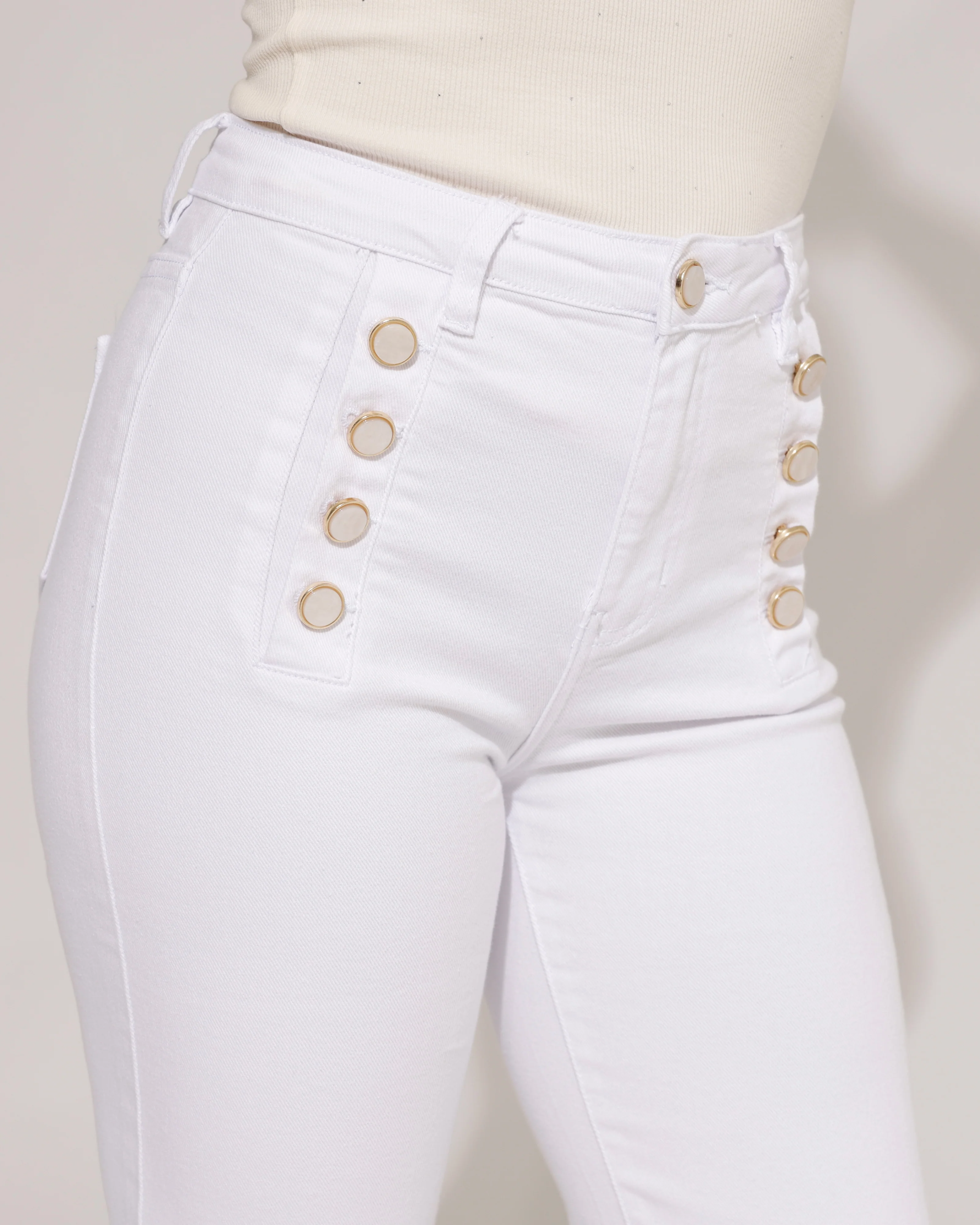 Folyrose | Wide leg jeans Coco-B Wit - Image 2
