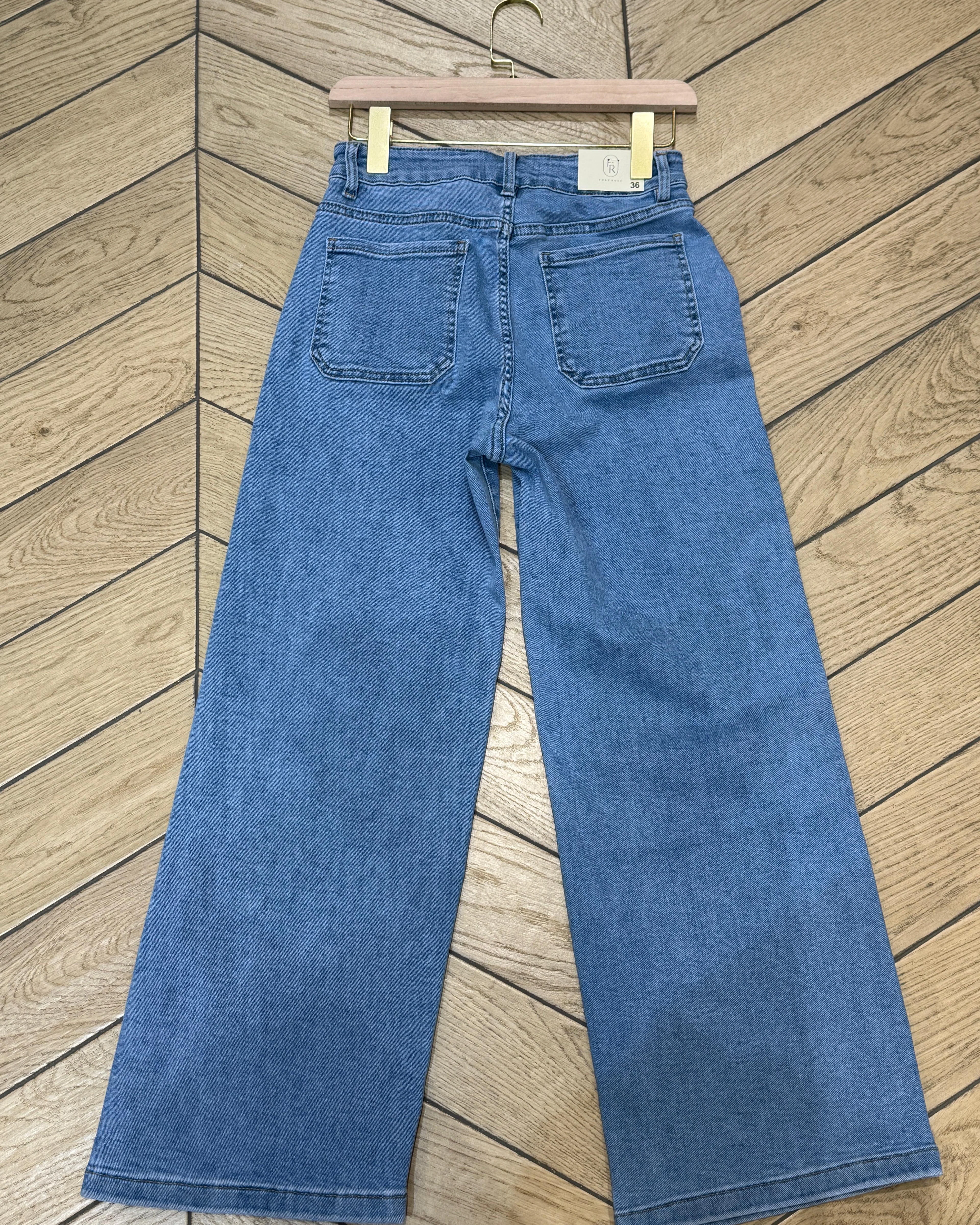 Folyrose | Wide leg jeans Debs Blauw - Image 2