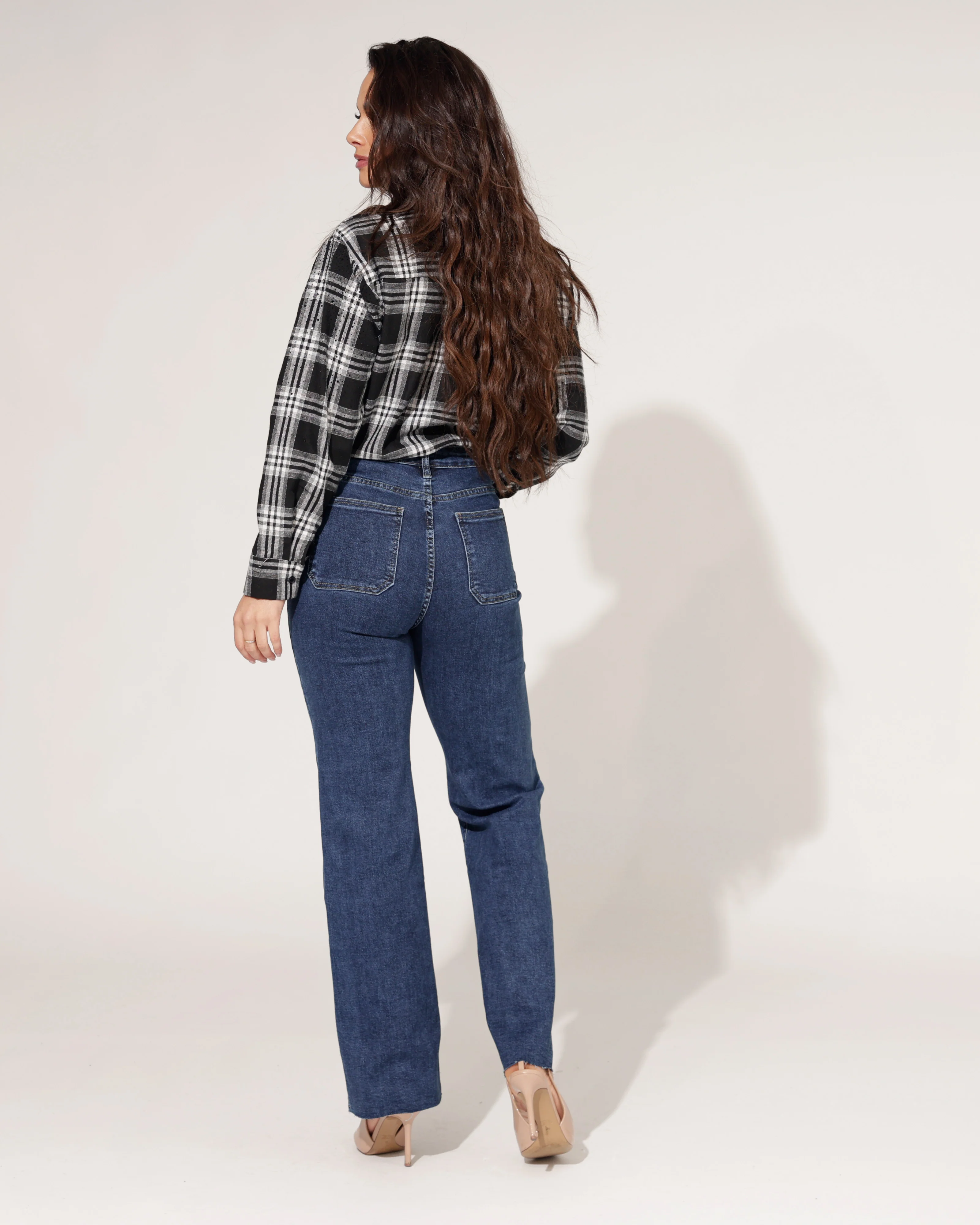 Folyrose | Wide leg jeans Iris-D Donkerblauw - Image 3