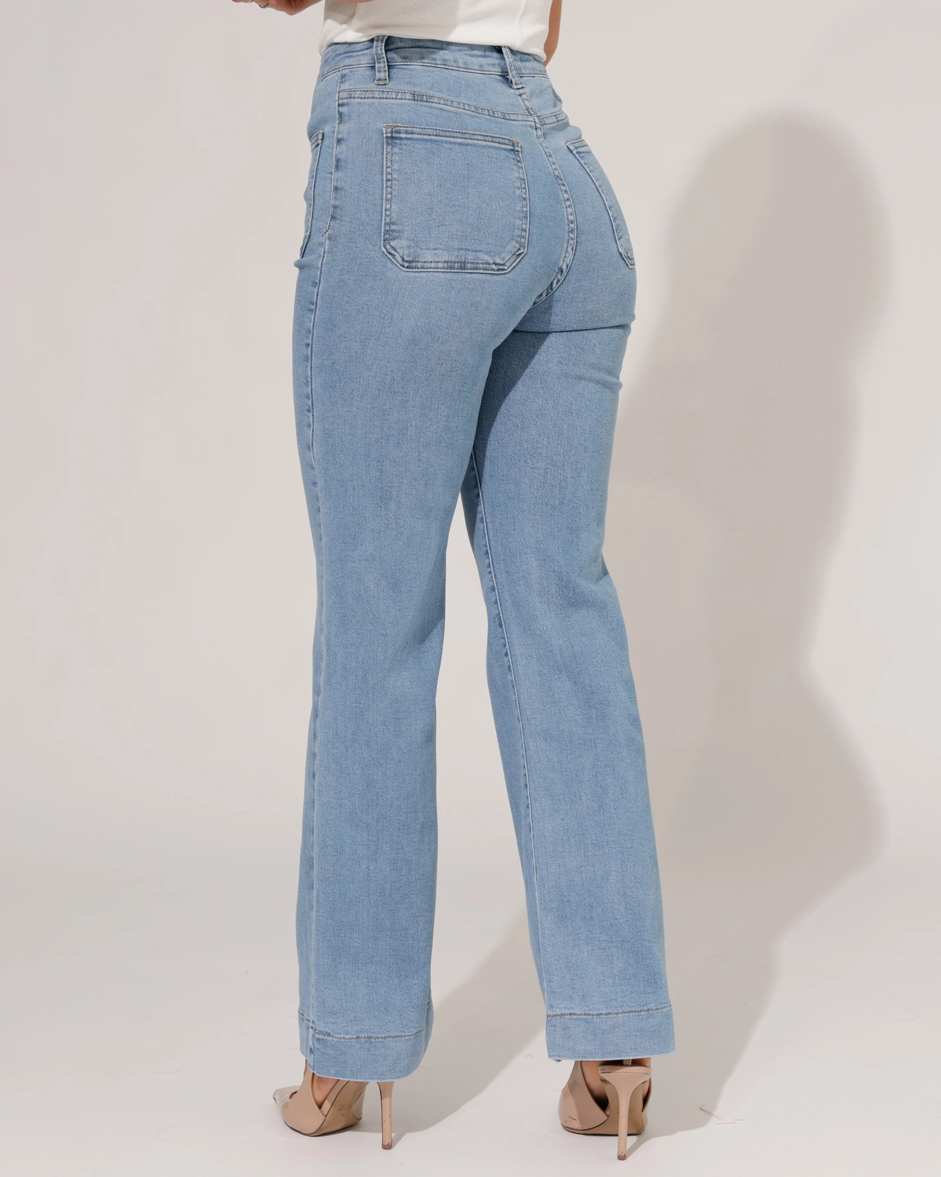 Folyrose | Wide leg jeans Jana-R Blauw - Image 3