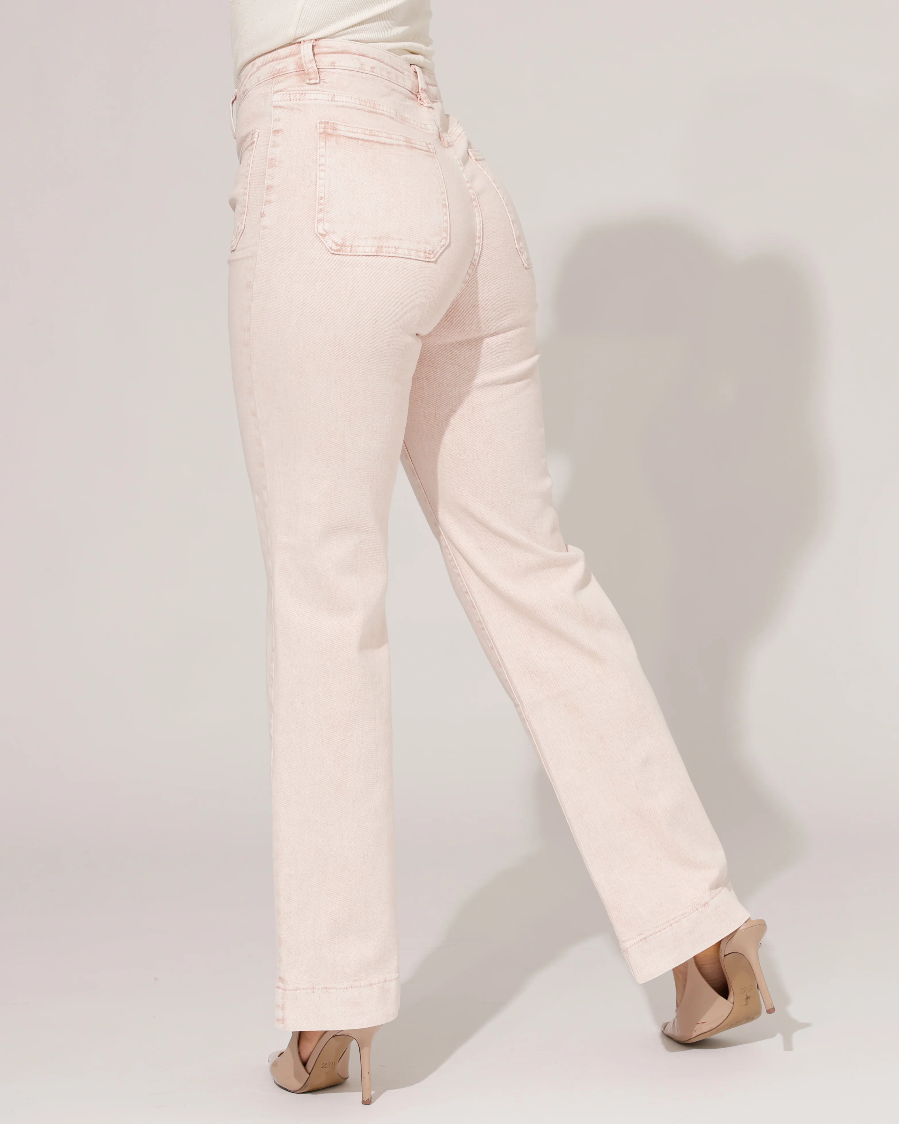 Folyrose | Wide leg jeans Mika-YU Lichtroze - Image 5