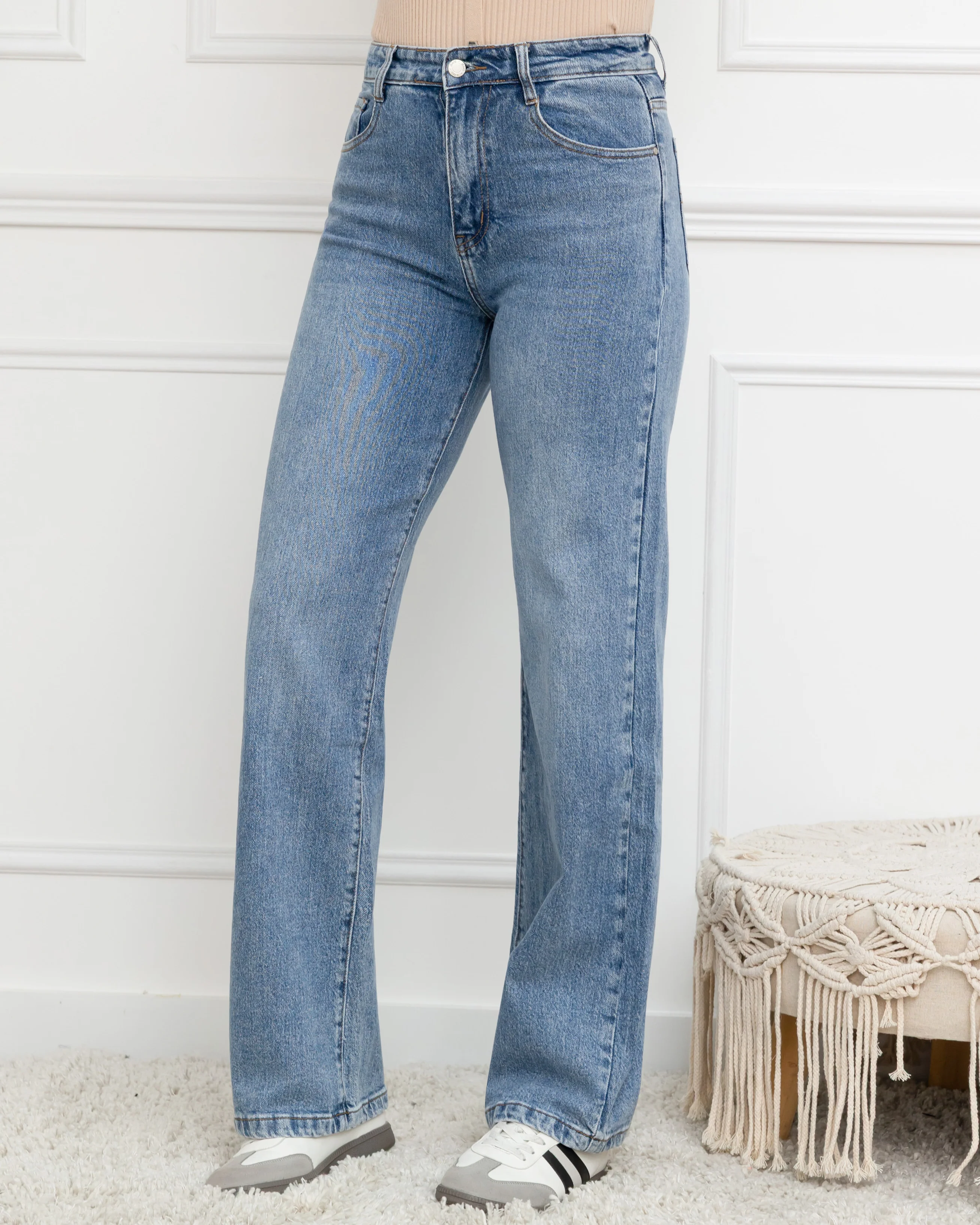 Folyrose | Wide leg jeans Pixy Blauw - Image 2