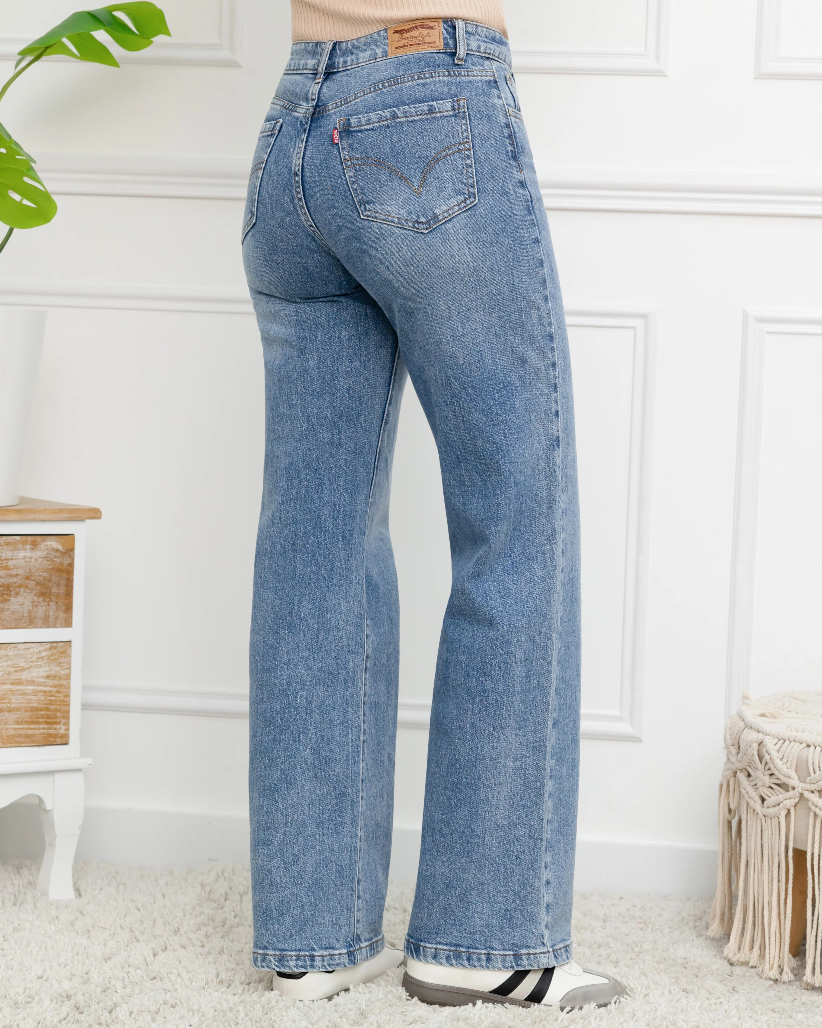 Folyrose | Wide leg jeans Pixy Blauw - Image 3