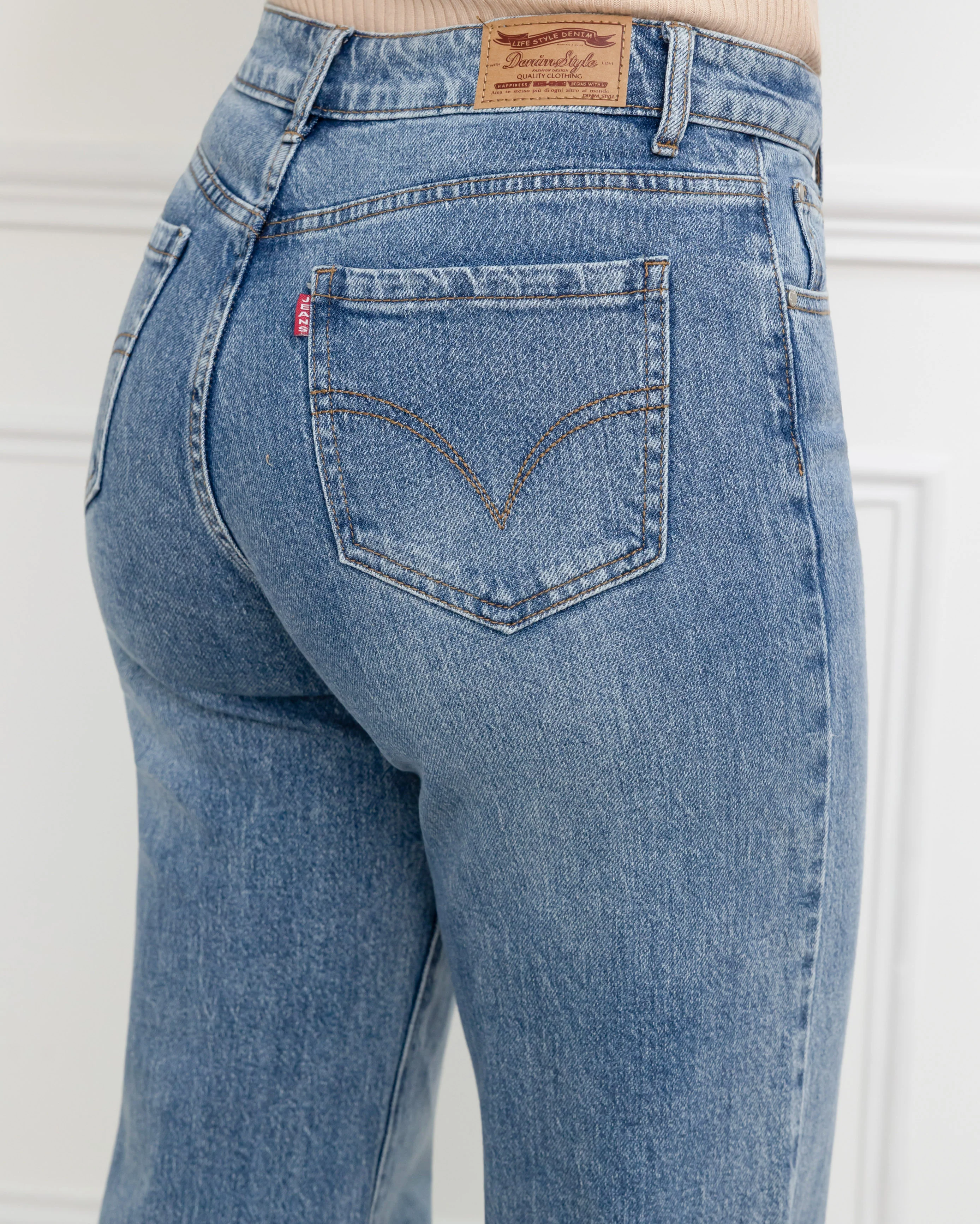 Folyrose | Wide leg jeans Pixy Blauw - Image 4