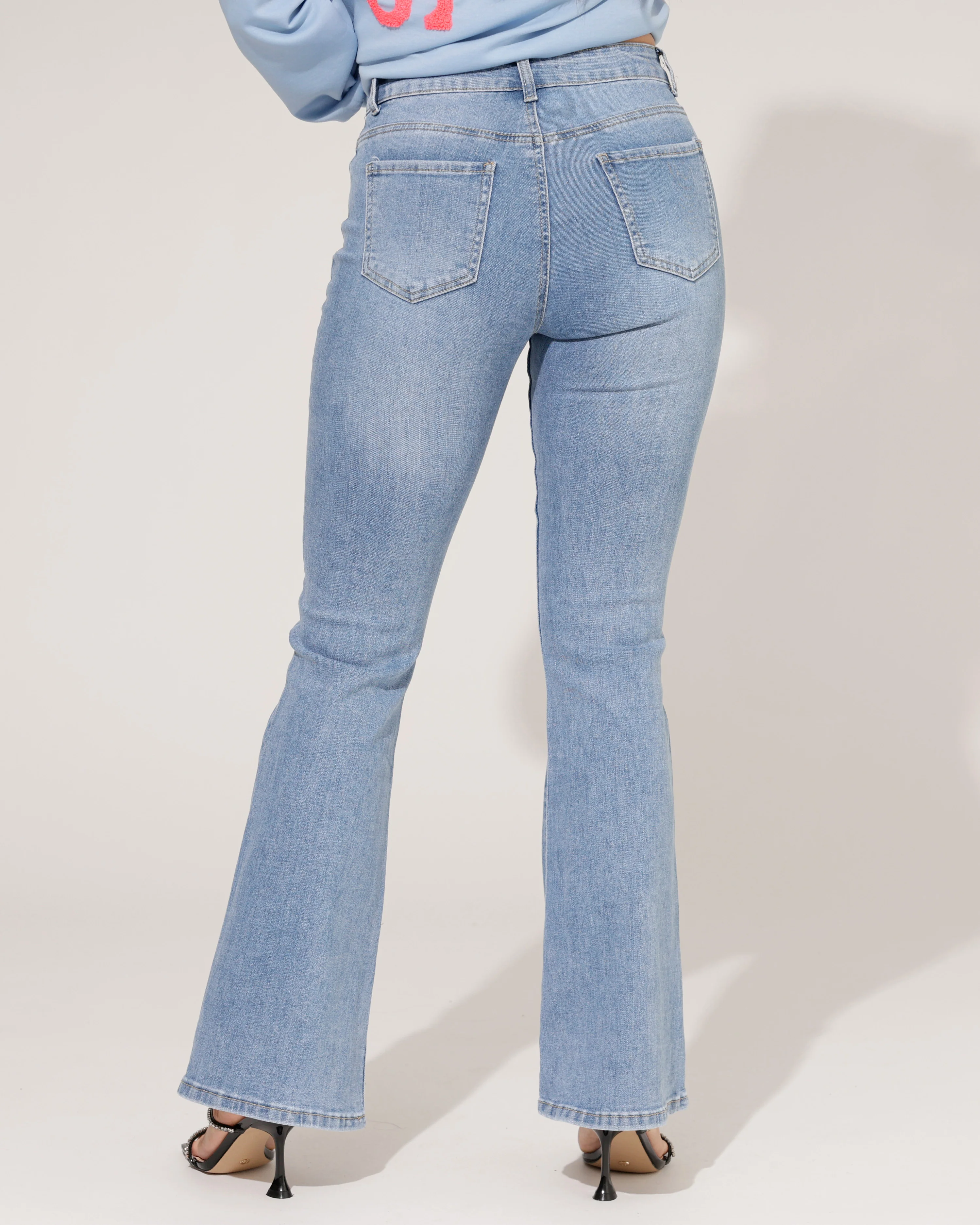 Goodies | Flared jeans Sassy Lichtblauw - Image 5