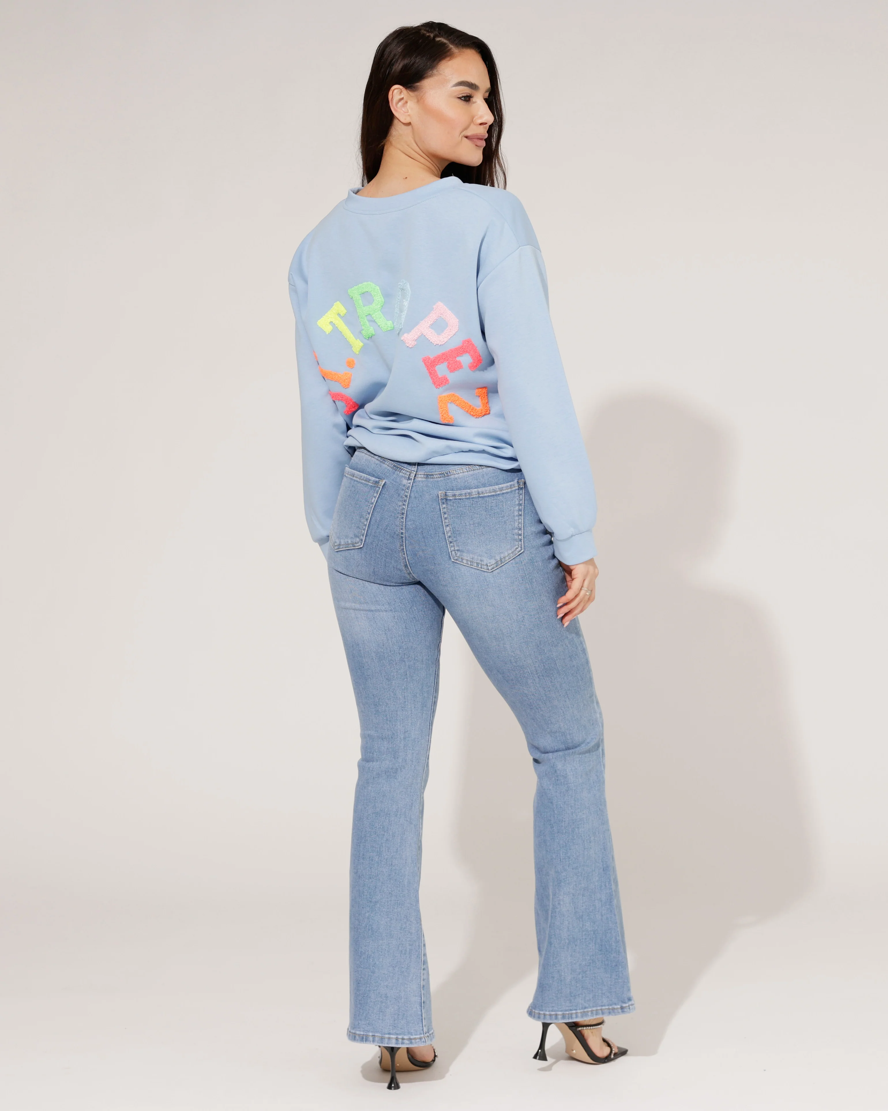 Goodies | Flared jeans Sassy Lichtblauw - Image 6