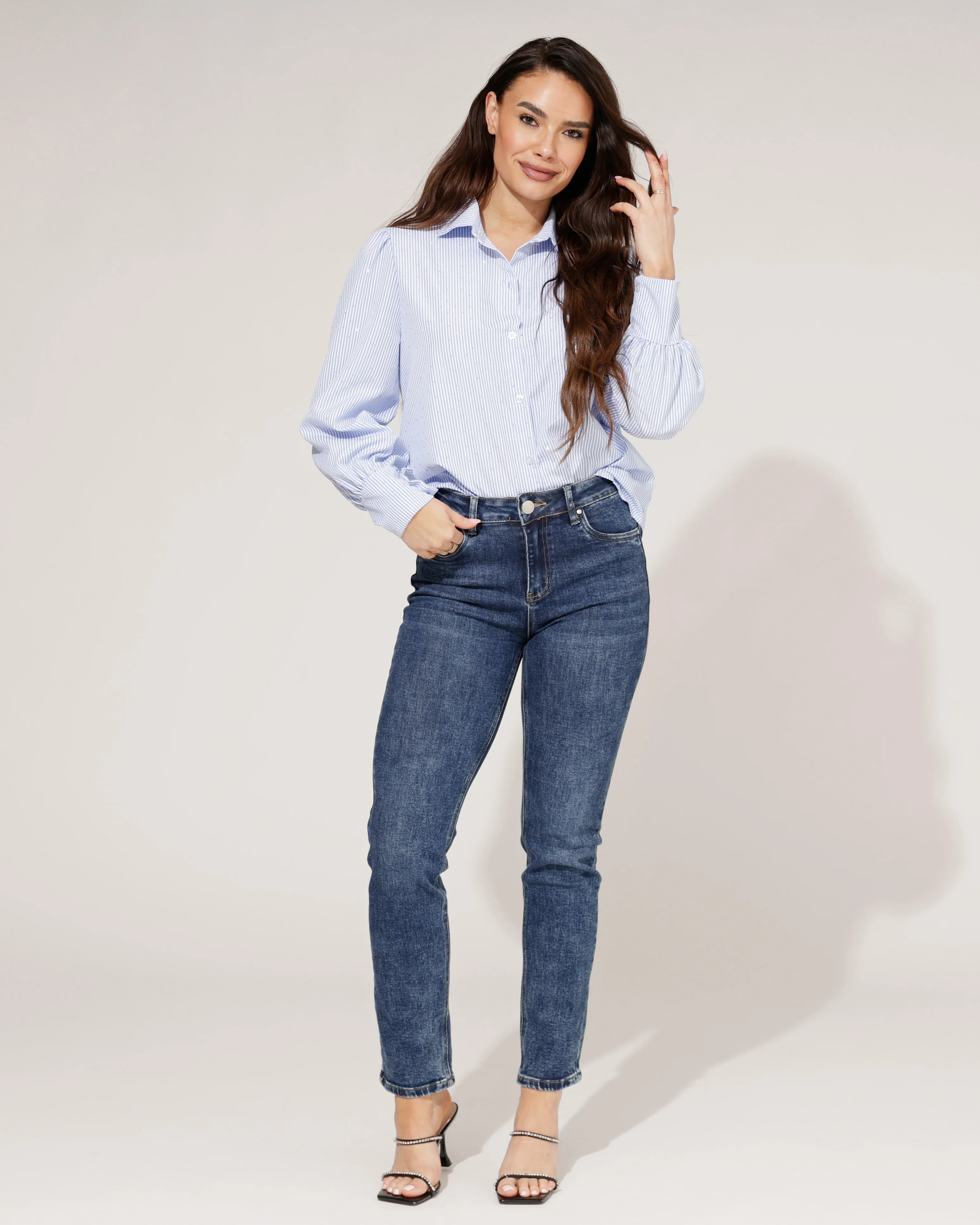 Goodies | Mom jeans Cee Donkerblauw - Image 6