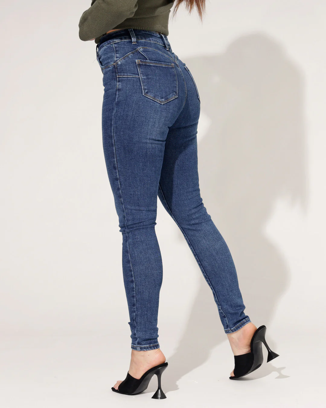 Goodies | Skinny jeans Karen Donkerblauw - Image 3