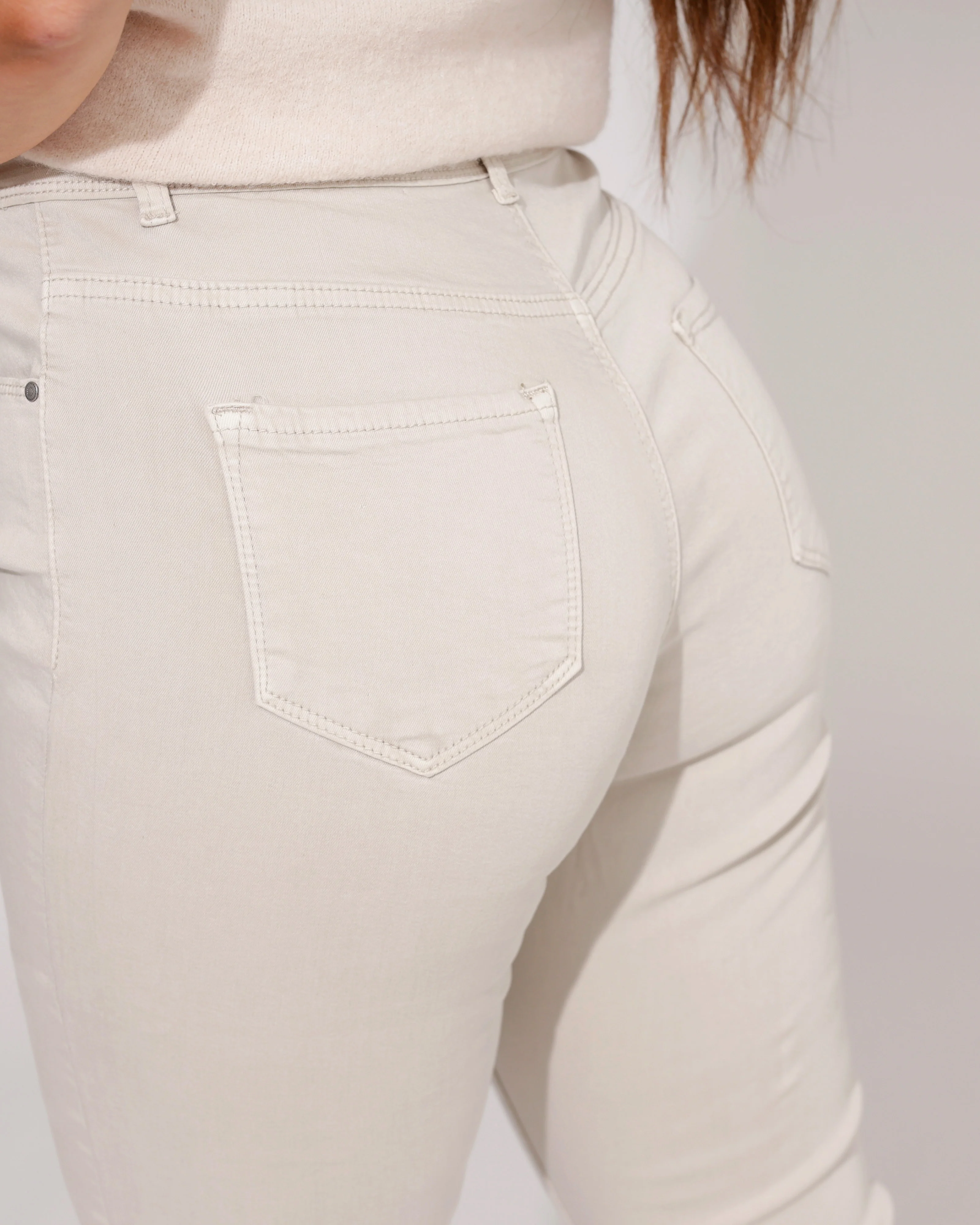 Goodies | Skinny jeans Lou-12 Beige - Image 4