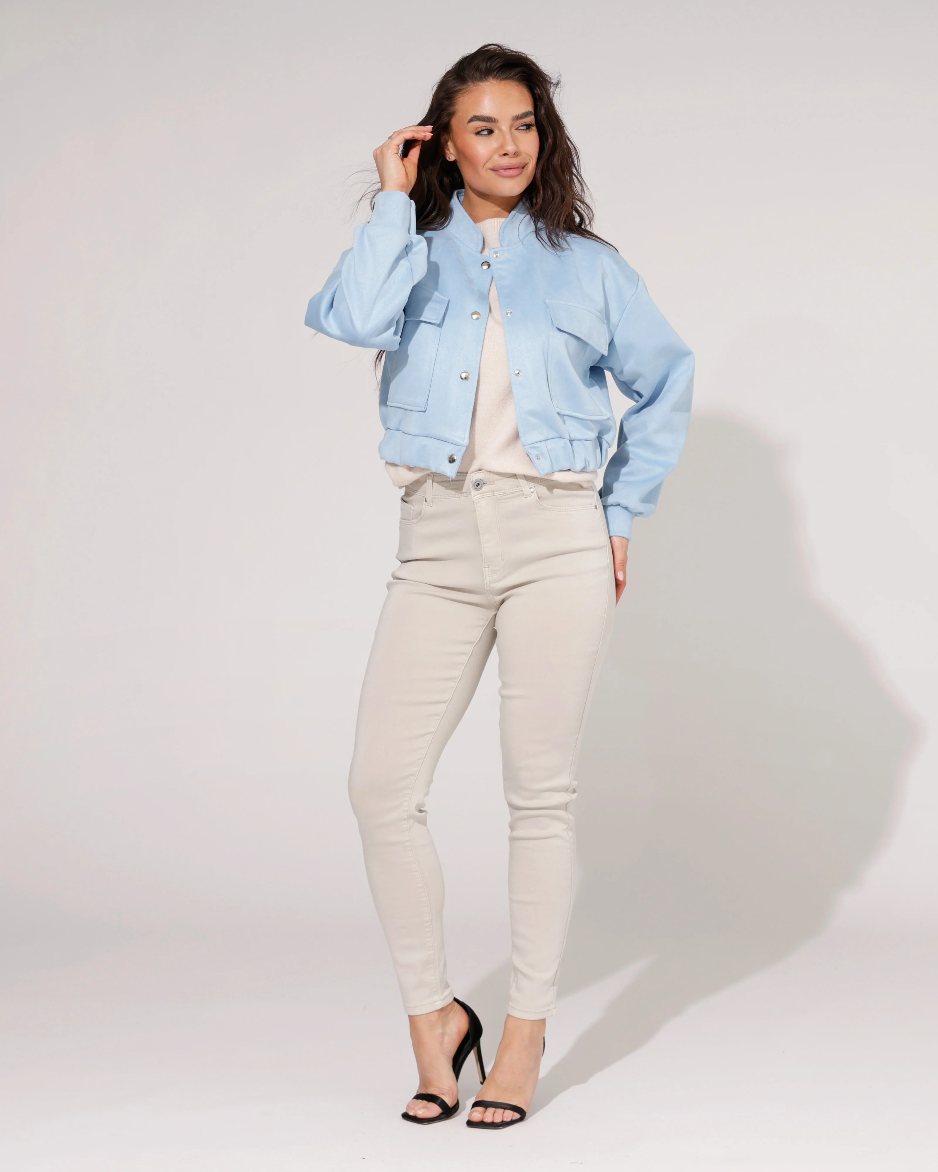 Goodies | Skinny jeans Lou-12 Beige - Image 6