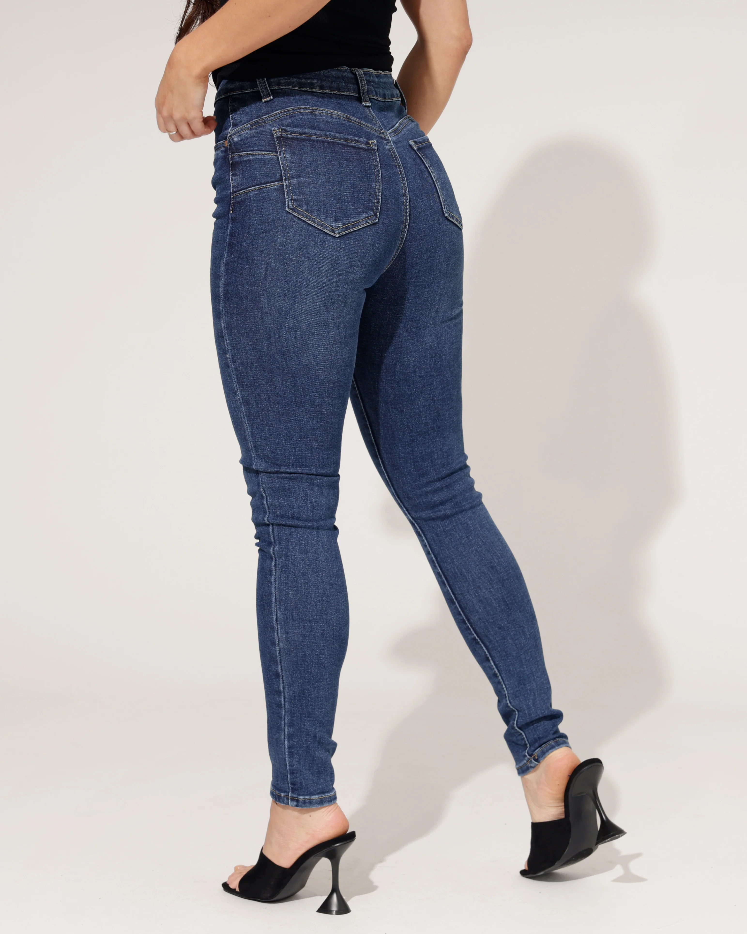Goodies | Skinny jeans, push up Mirthe Donkerblauw - Image 3