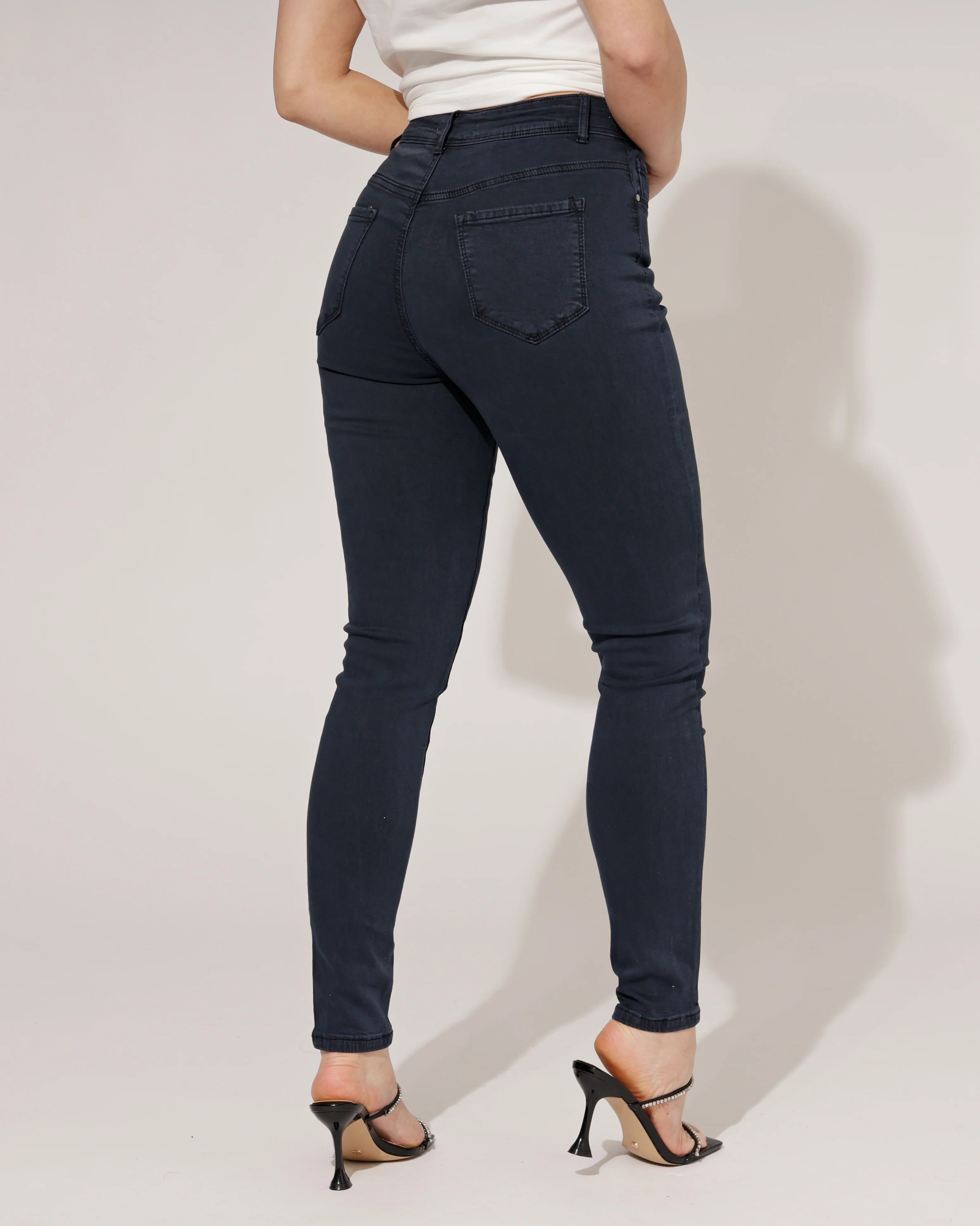 Goodies | Skinny jeans Lou-3 Donkerblauw - Image 3