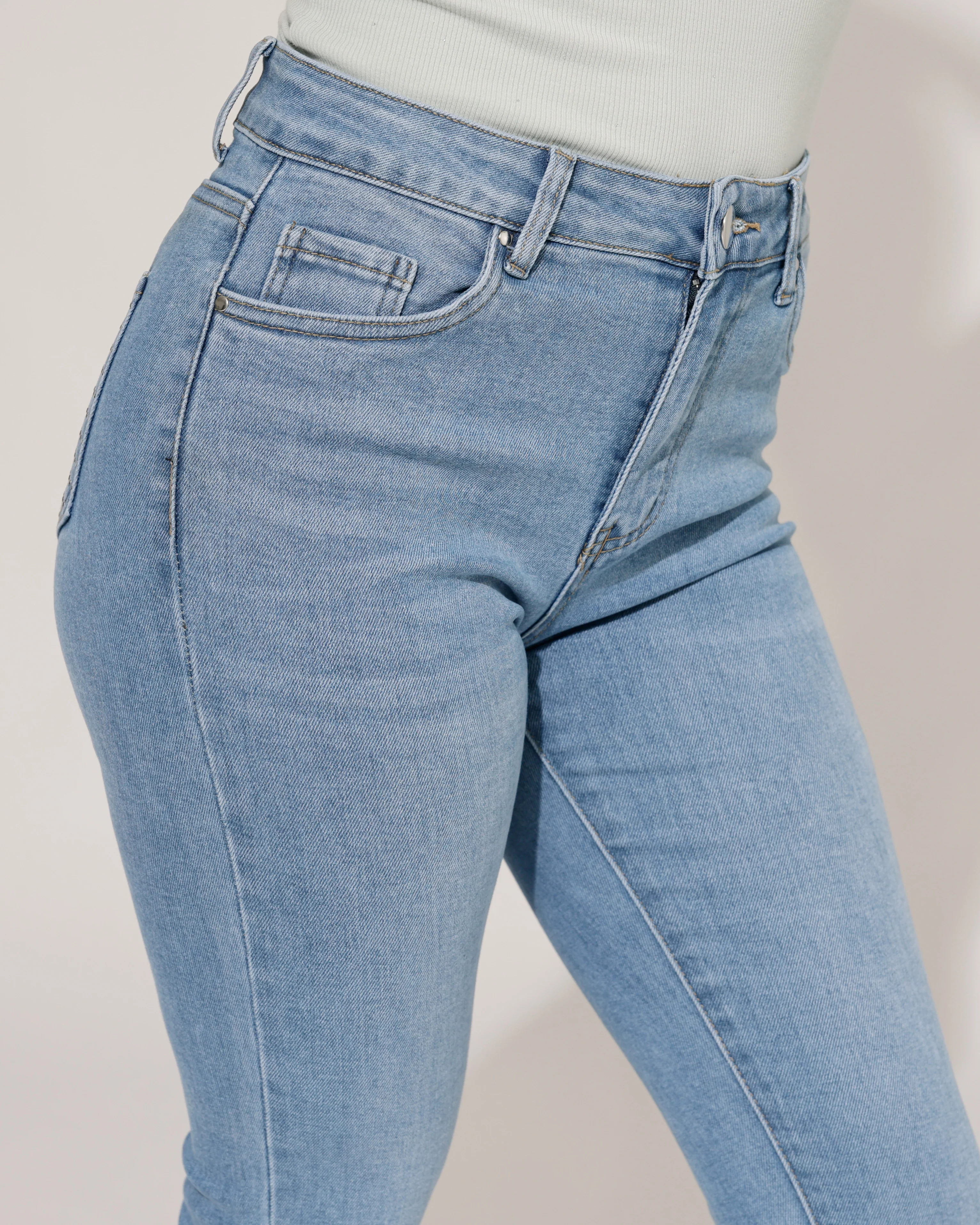 Goodies | Skinny jeans strass-zak Vivey Blauw - Image 5
