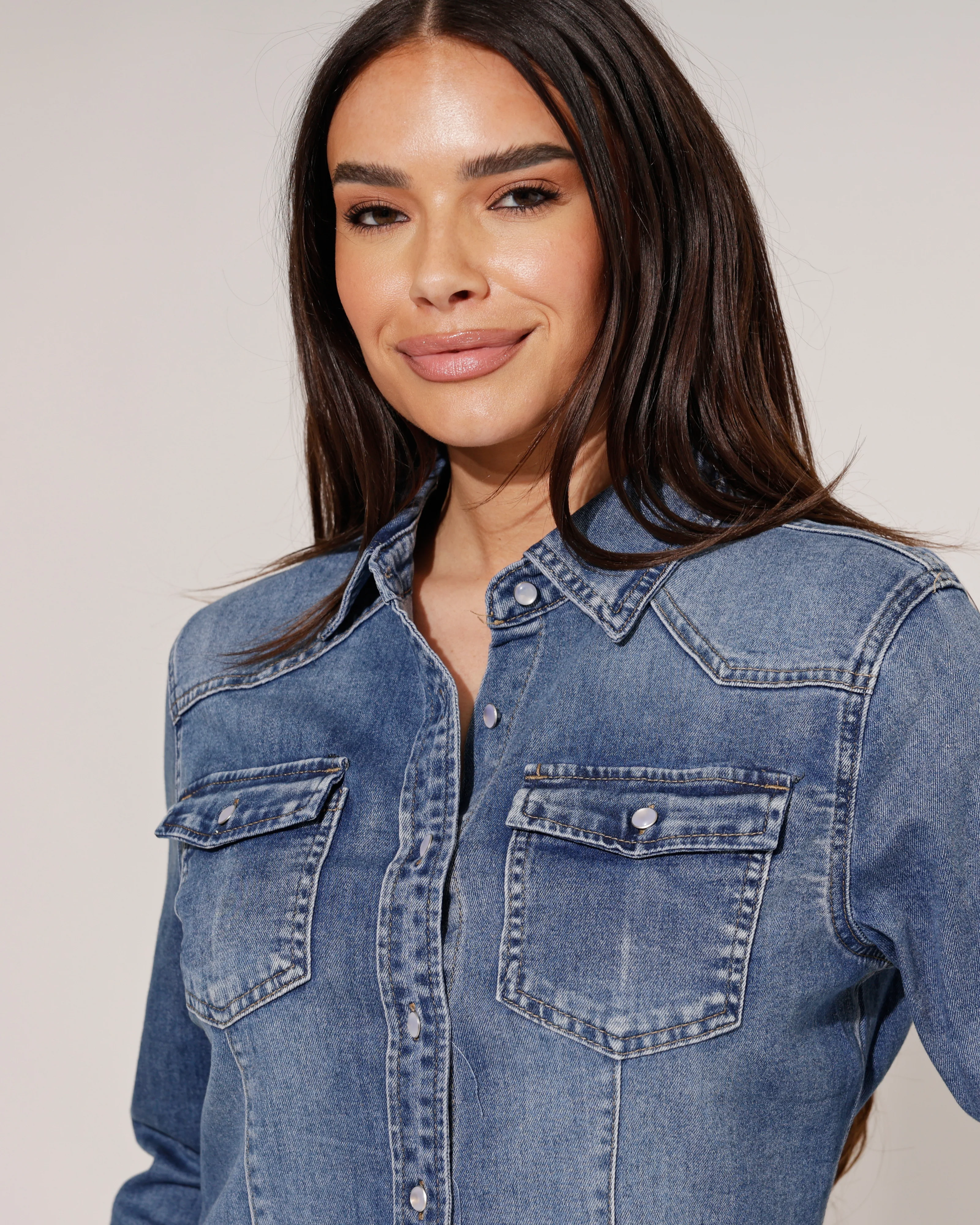 Goodies | Spijkerblouse Nadie Blauw - Image 3