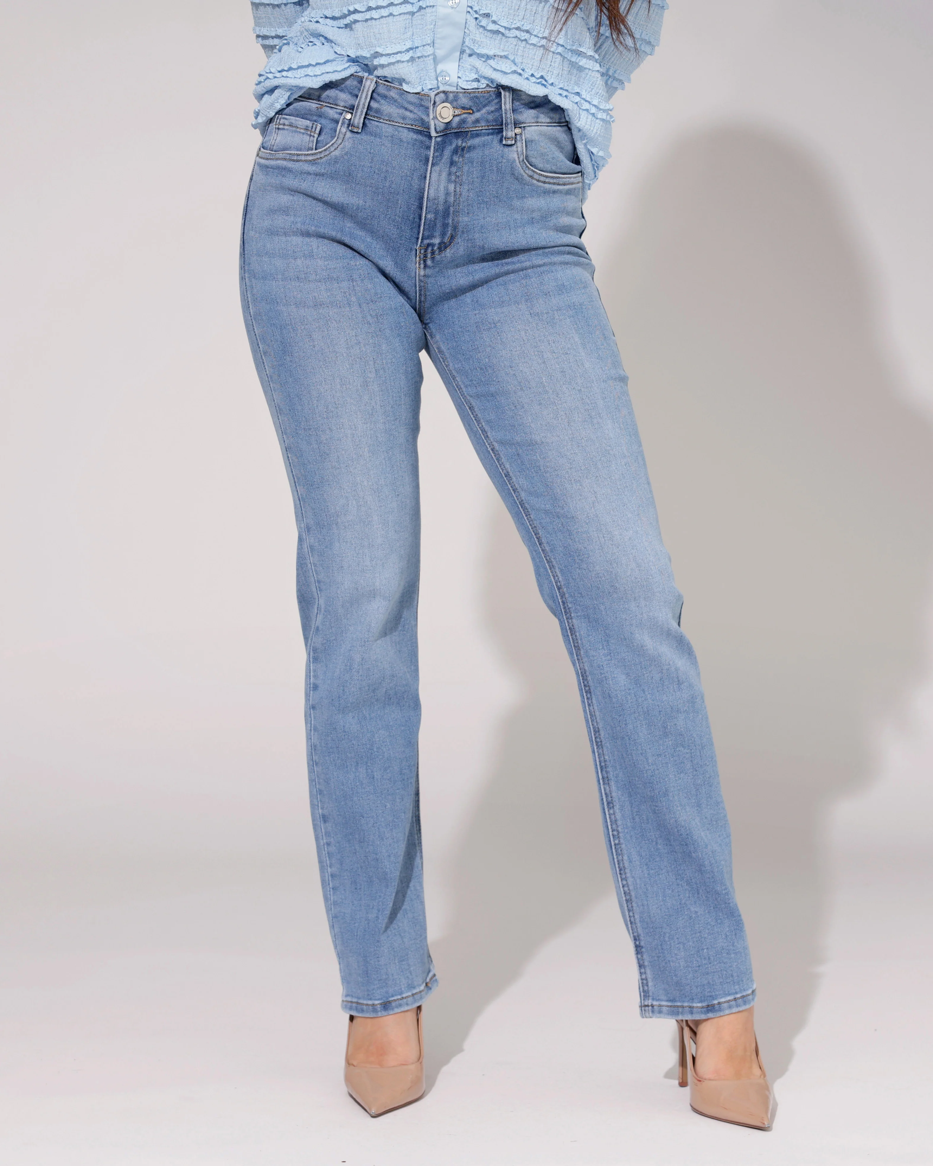Goodies | Straight jeans Reza Blauw - Image 2