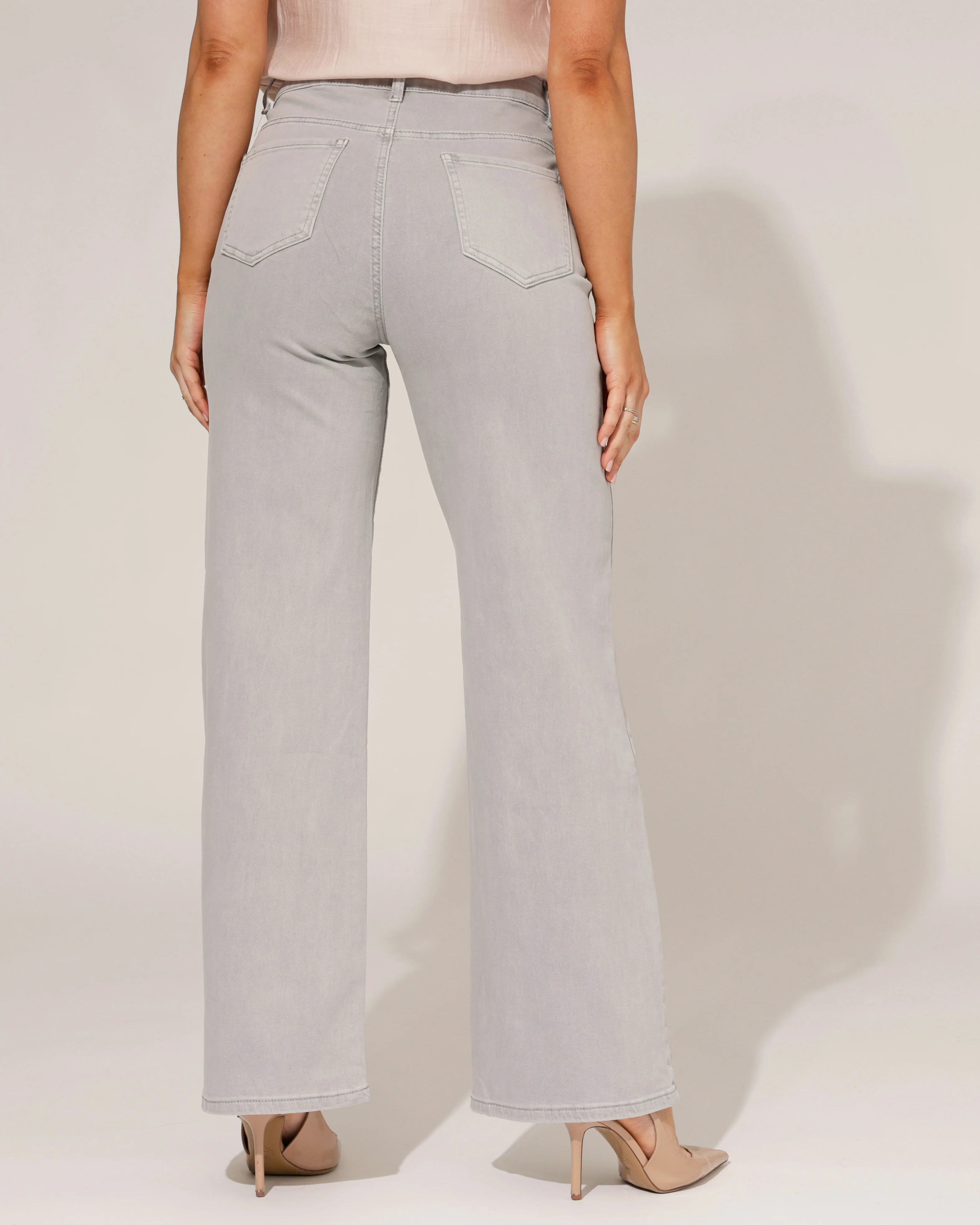 Goodies | Wide leg jeans Es-14 Lichtgrijs - Image 2