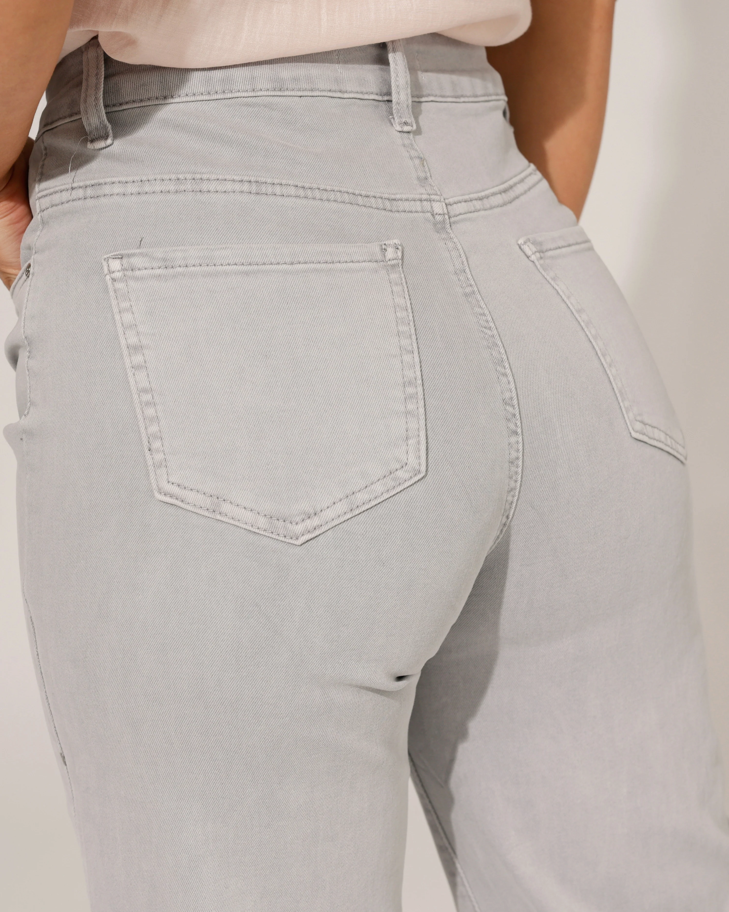 Goodies | Wide leg jeans Es-14 Lichtgrijs - Image 3