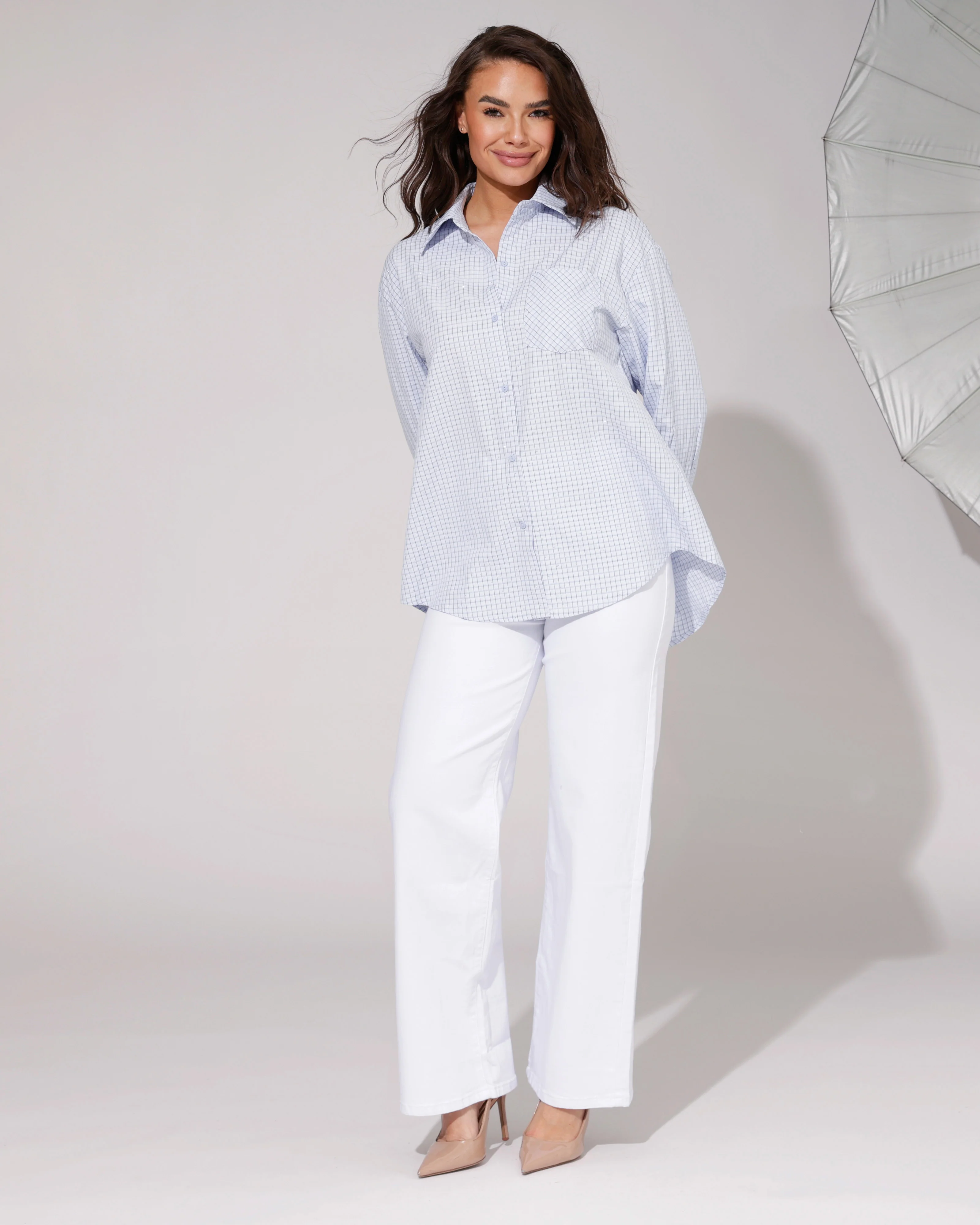 Goodies | Wide Leg Jeans Es-2 Wit - Image 3