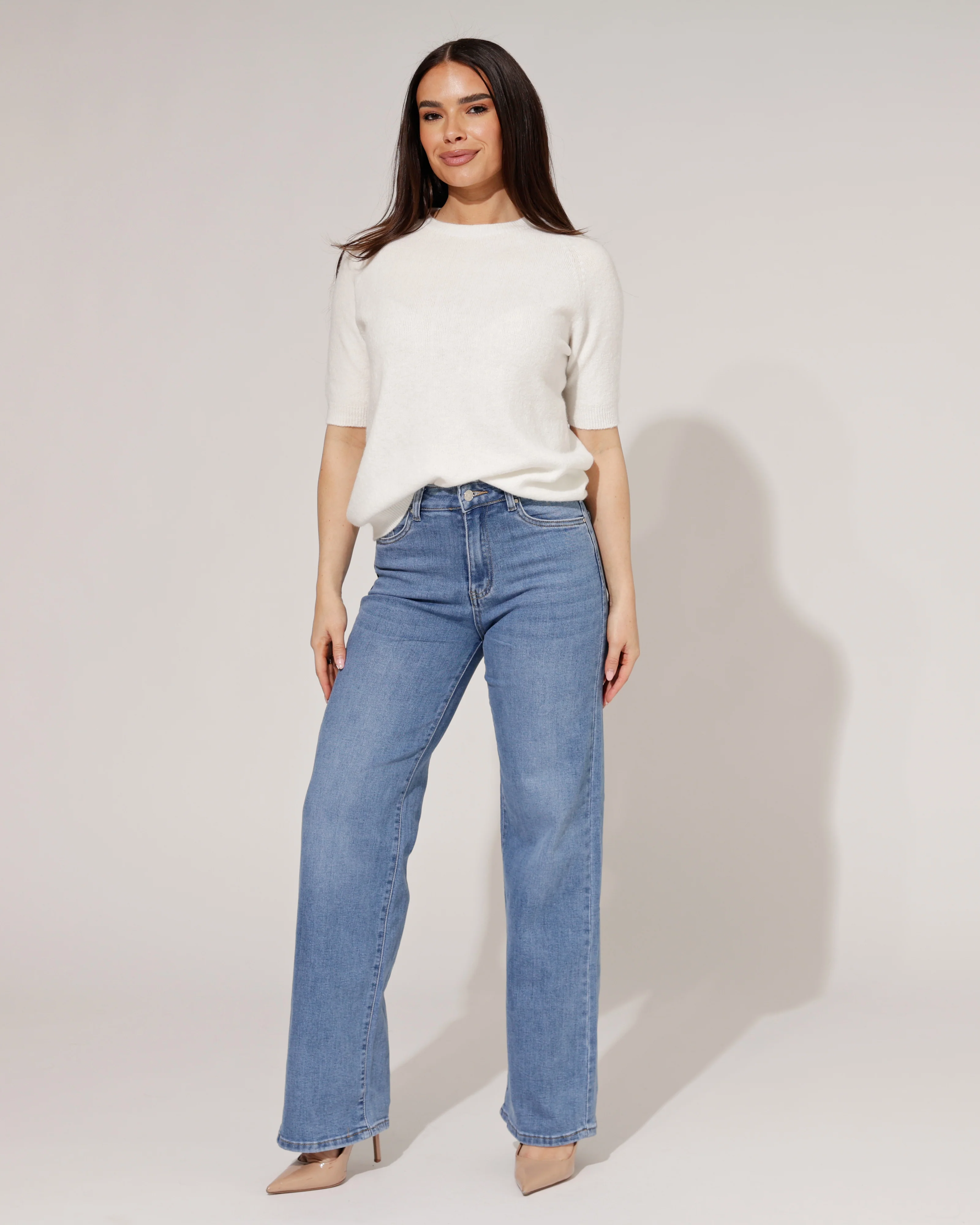 Goodies | Wide leg jeans Izzey Blauw - Image 3