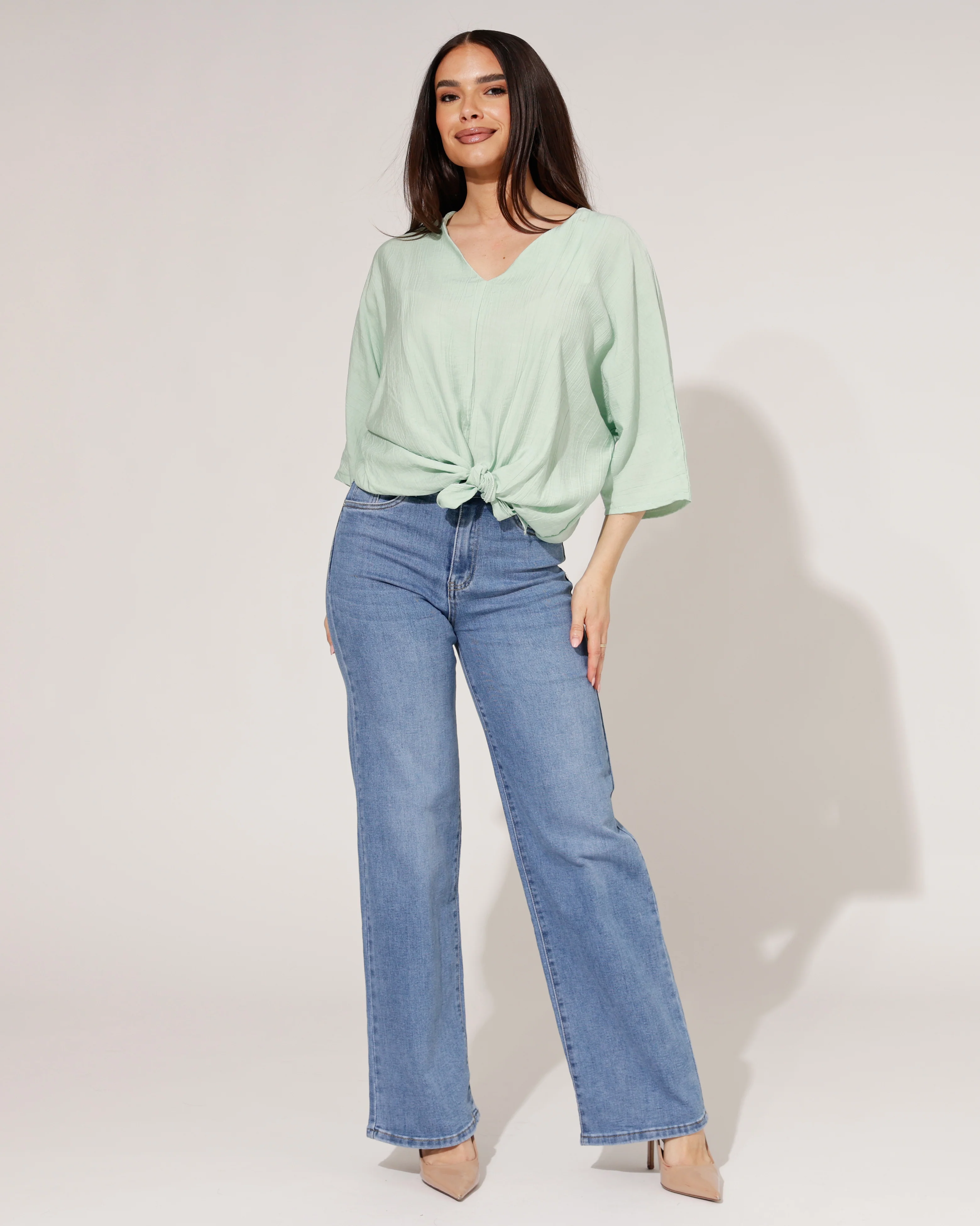 Goodies | Wide leg jeans Izzey Blauw - Image 6
