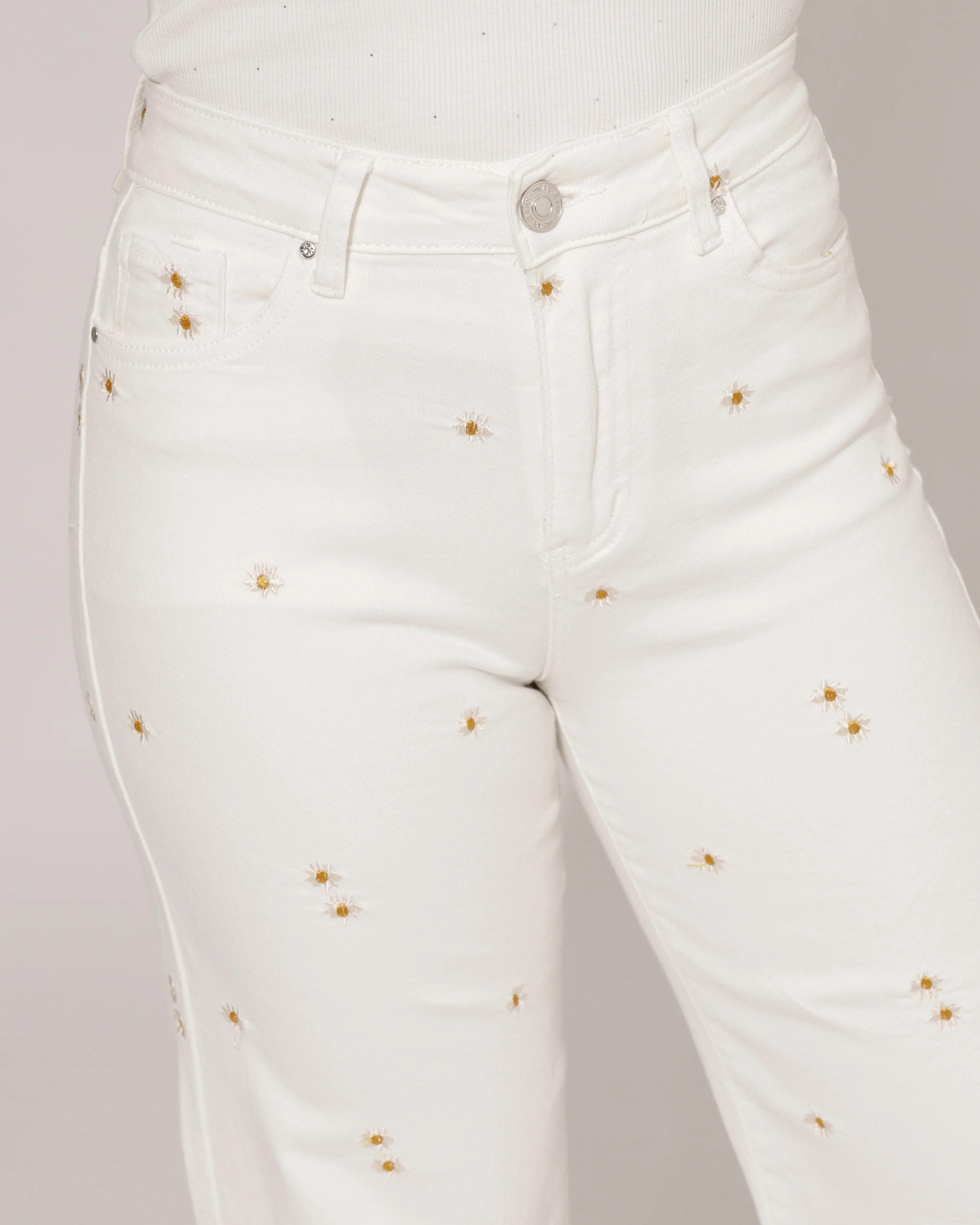 Goodies | Wide leg jeans Kyra Wit - Image 4