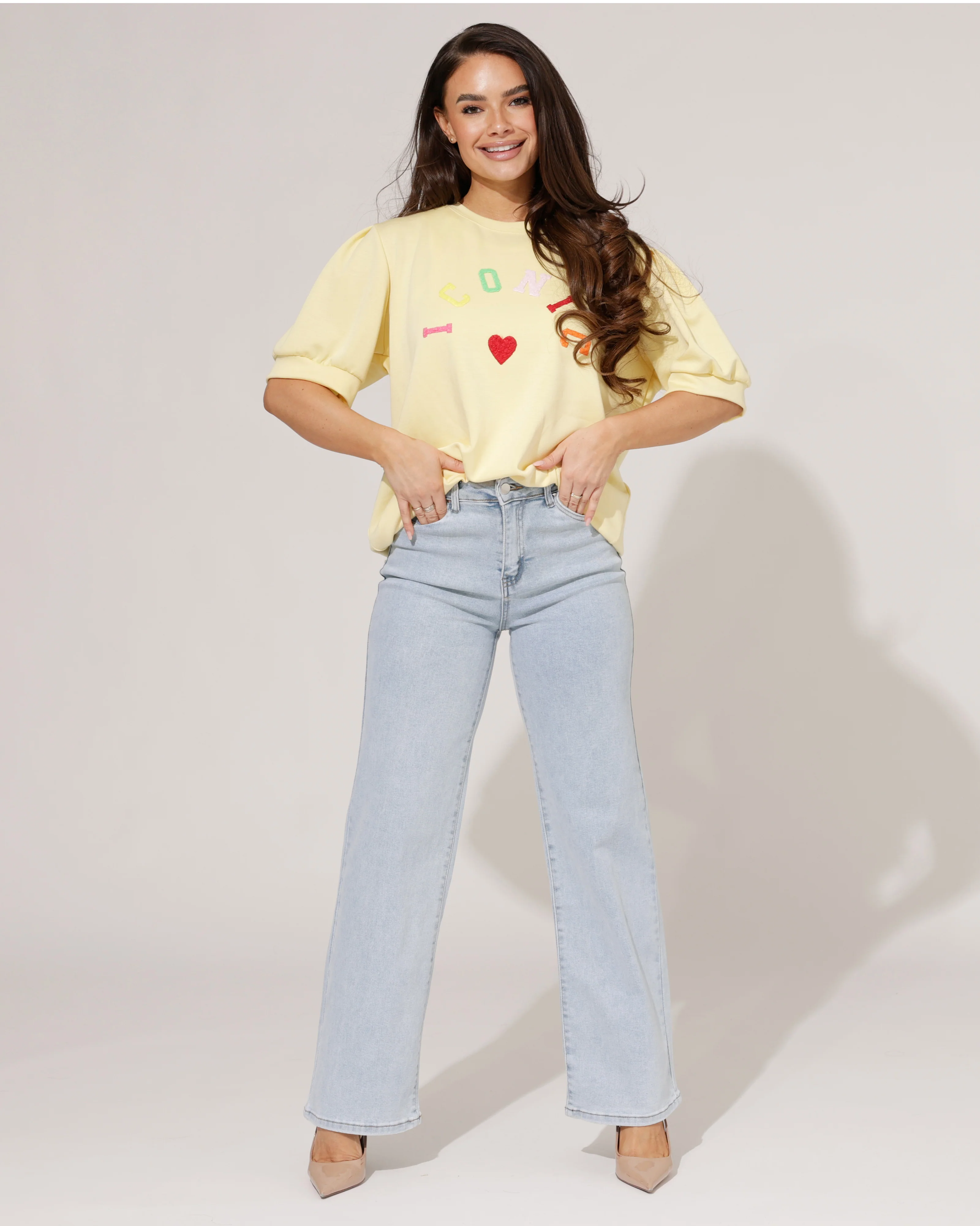Goodies | Wide leg jeans Nancy Lichtblauw - Image 6