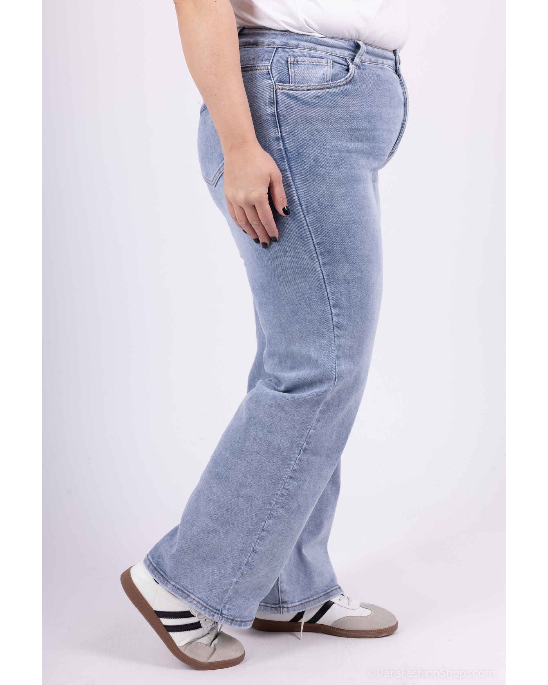 Goodies | Wide leg jeans Sienna Blauw - Image 7