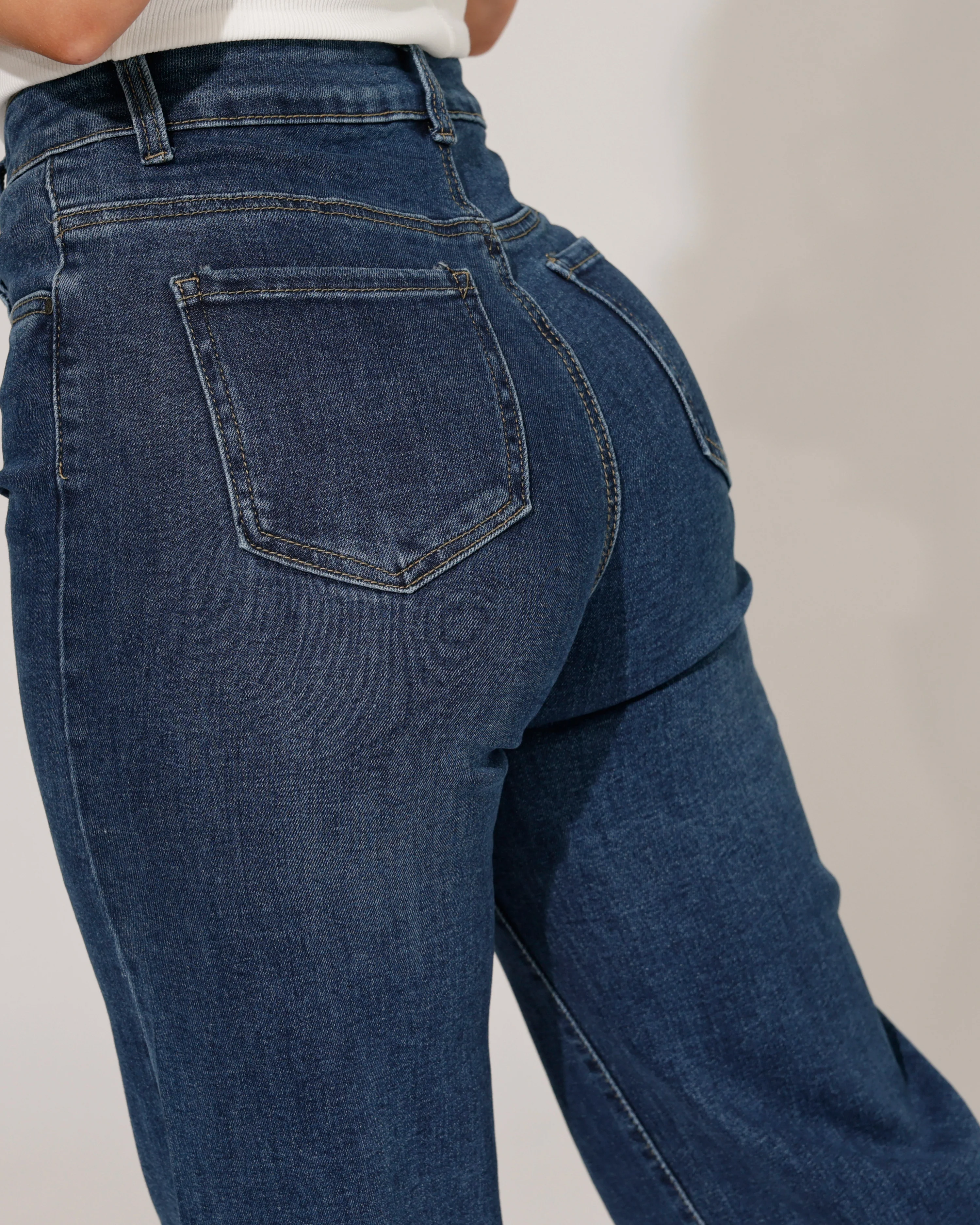 Goodies | Wide leg jeans TALL Rinske Donkerblauw - Image 4