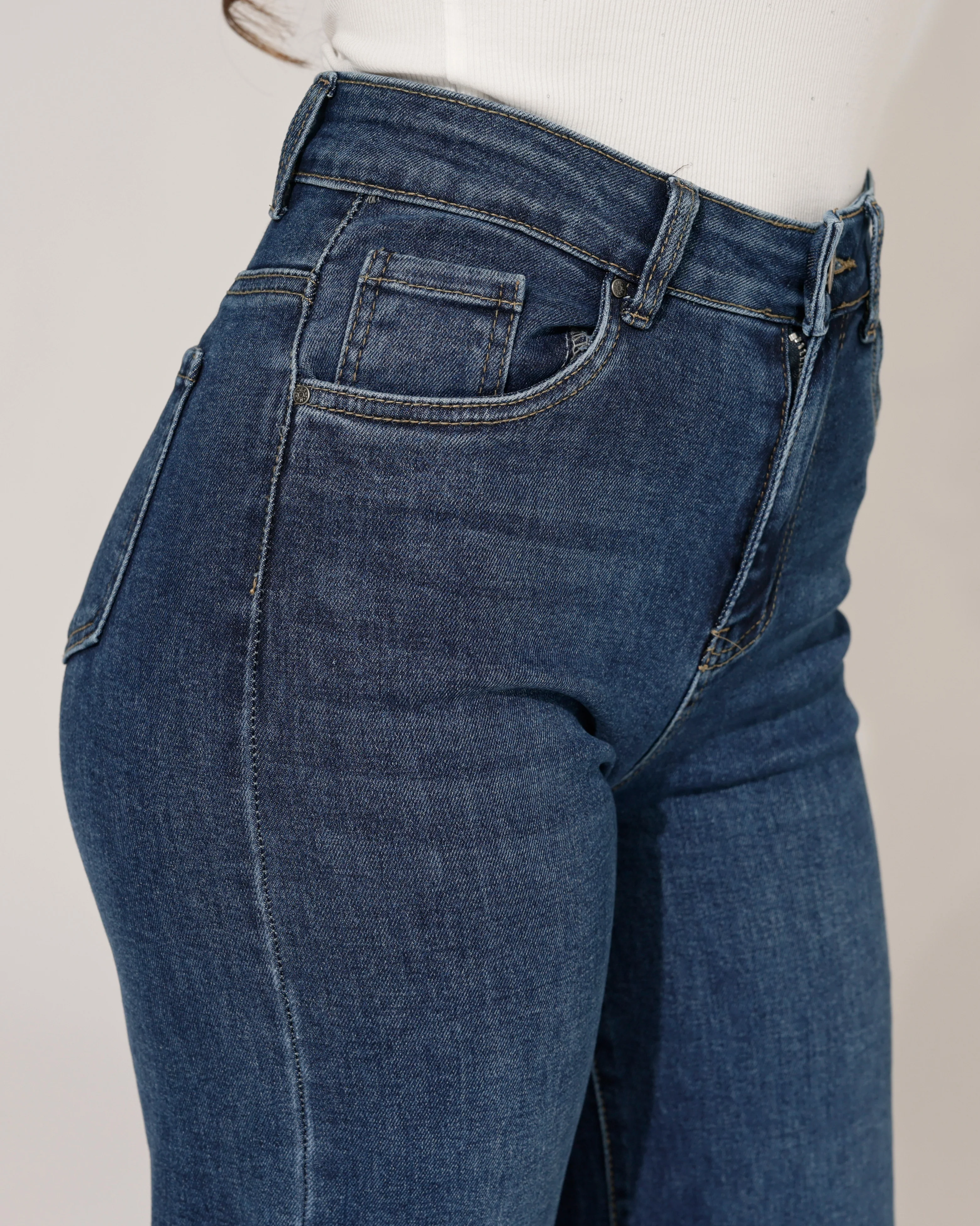 Goodies | Wide leg jeans TALL Rinske Donkerblauw - Image 5
