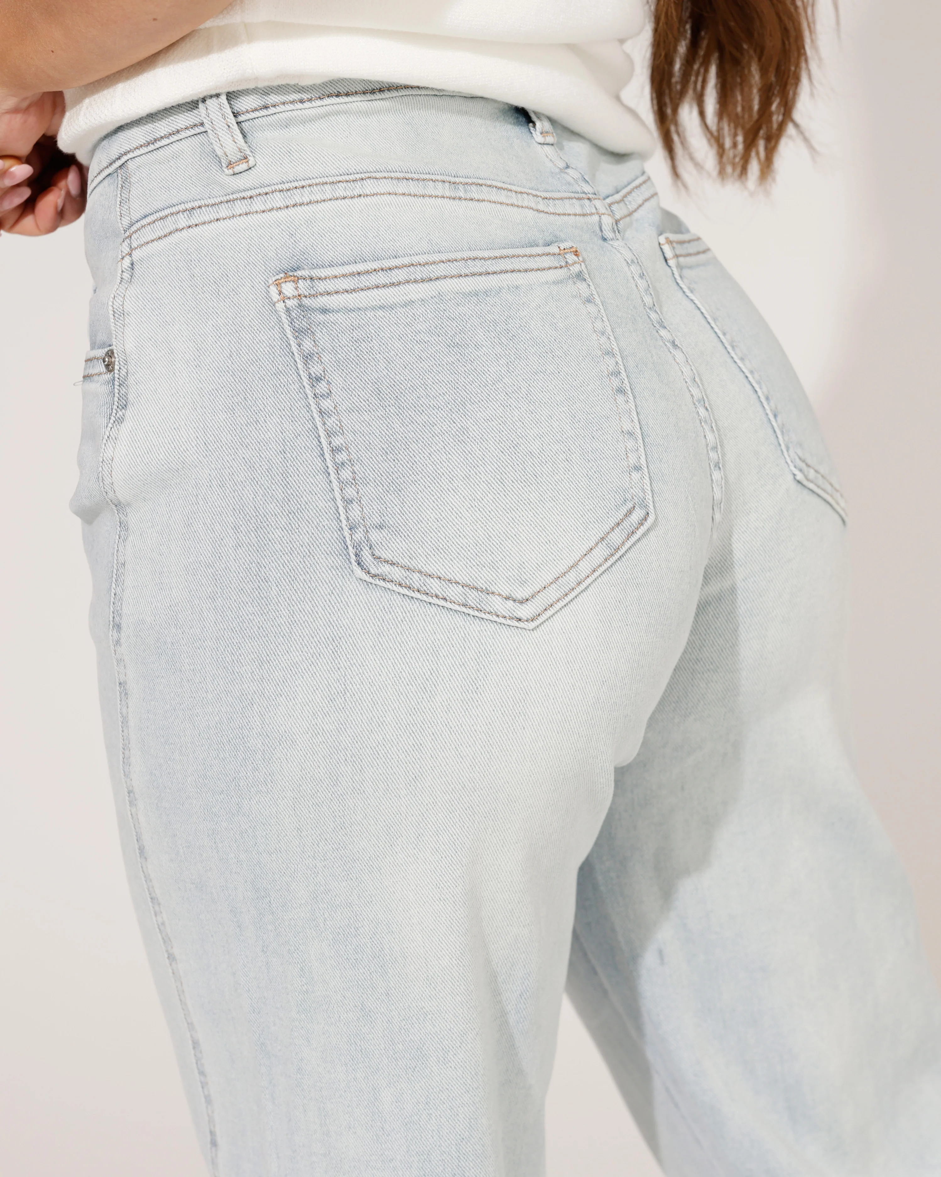 Hello Miss | Barrel jeans Lieq-1 Lichtblauw - Image 4