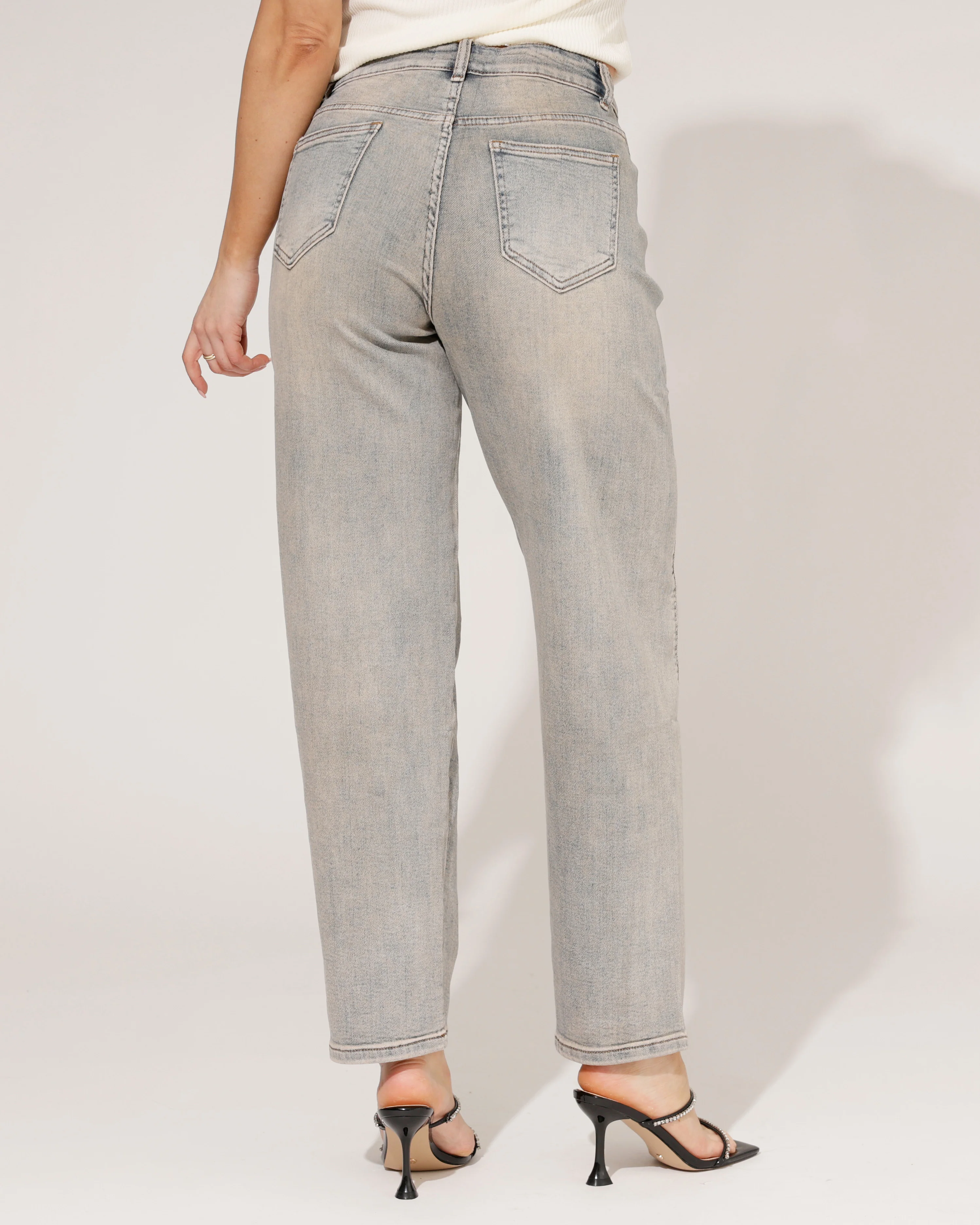 Hello Miss | Barrel jeans Lieq-3 Blauw - Image 4