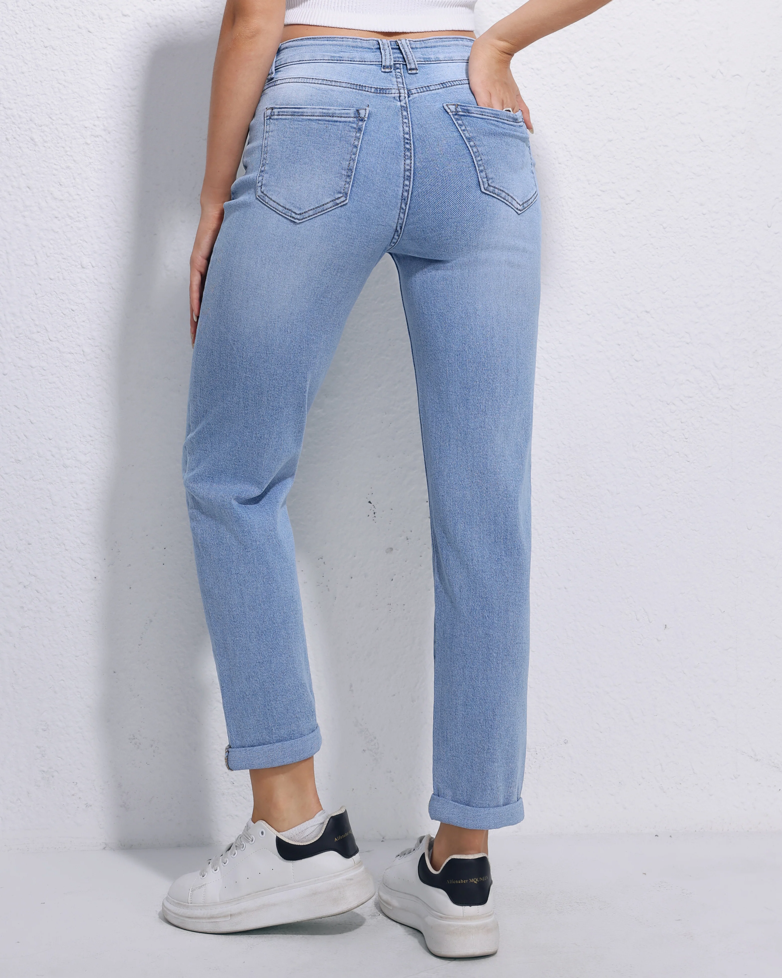 Hello Miss | Mom jeans Alley-2 Lichtblauw - Image 3