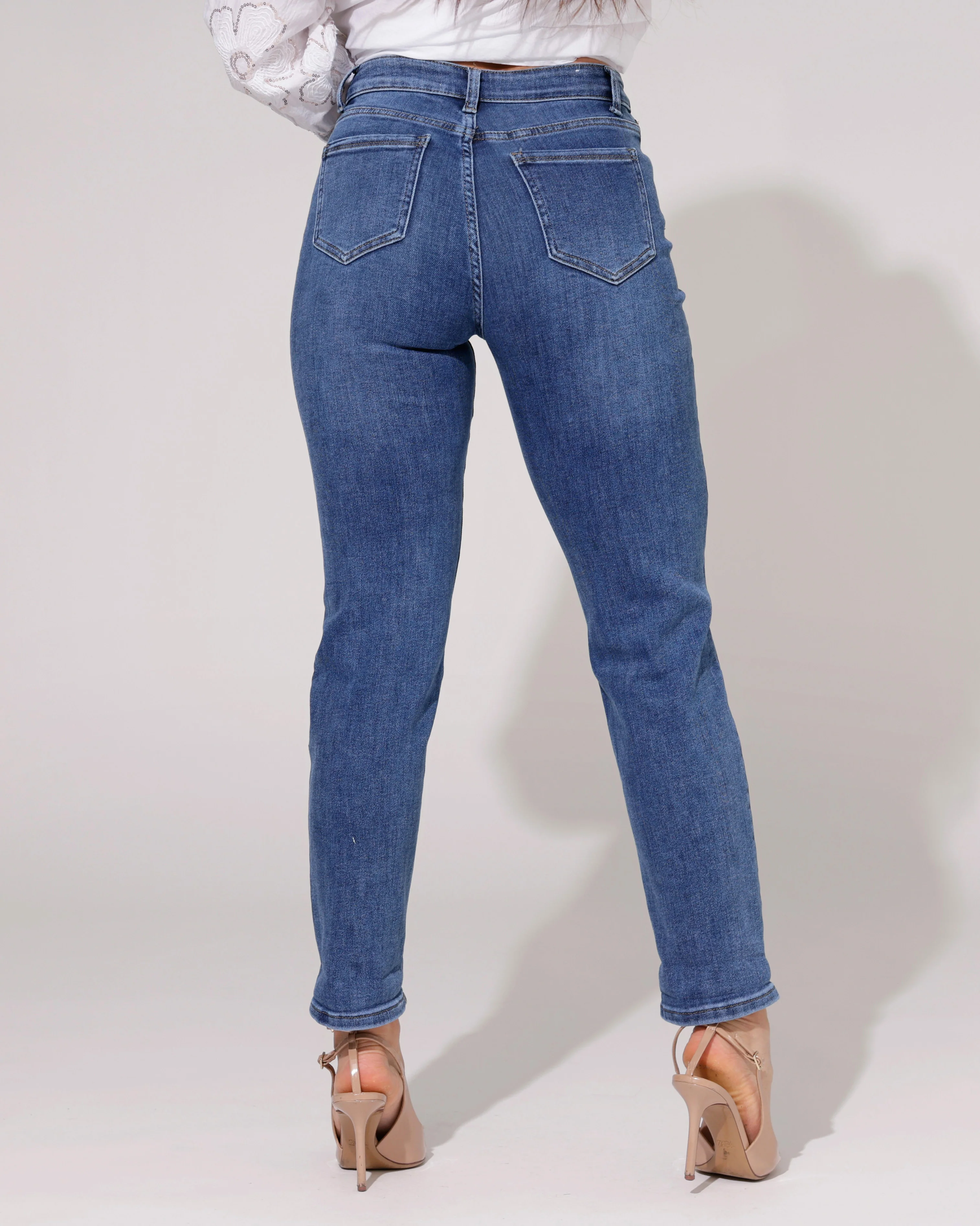Hello Miss | Mom jeans Kiki-7 Blauw - Image 2
