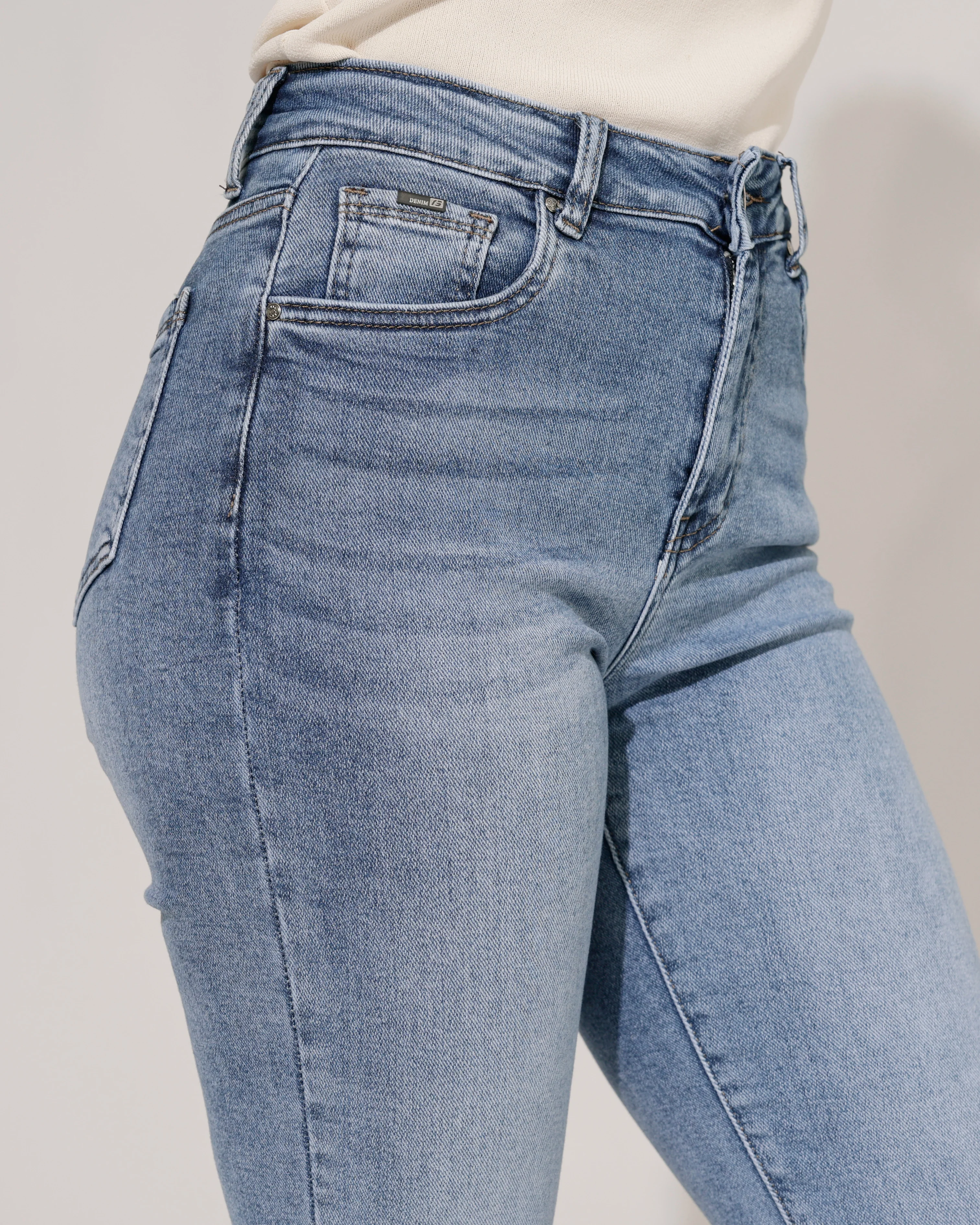 Hello Miss | Mom jeans Lela-9 Blauw - Image 4