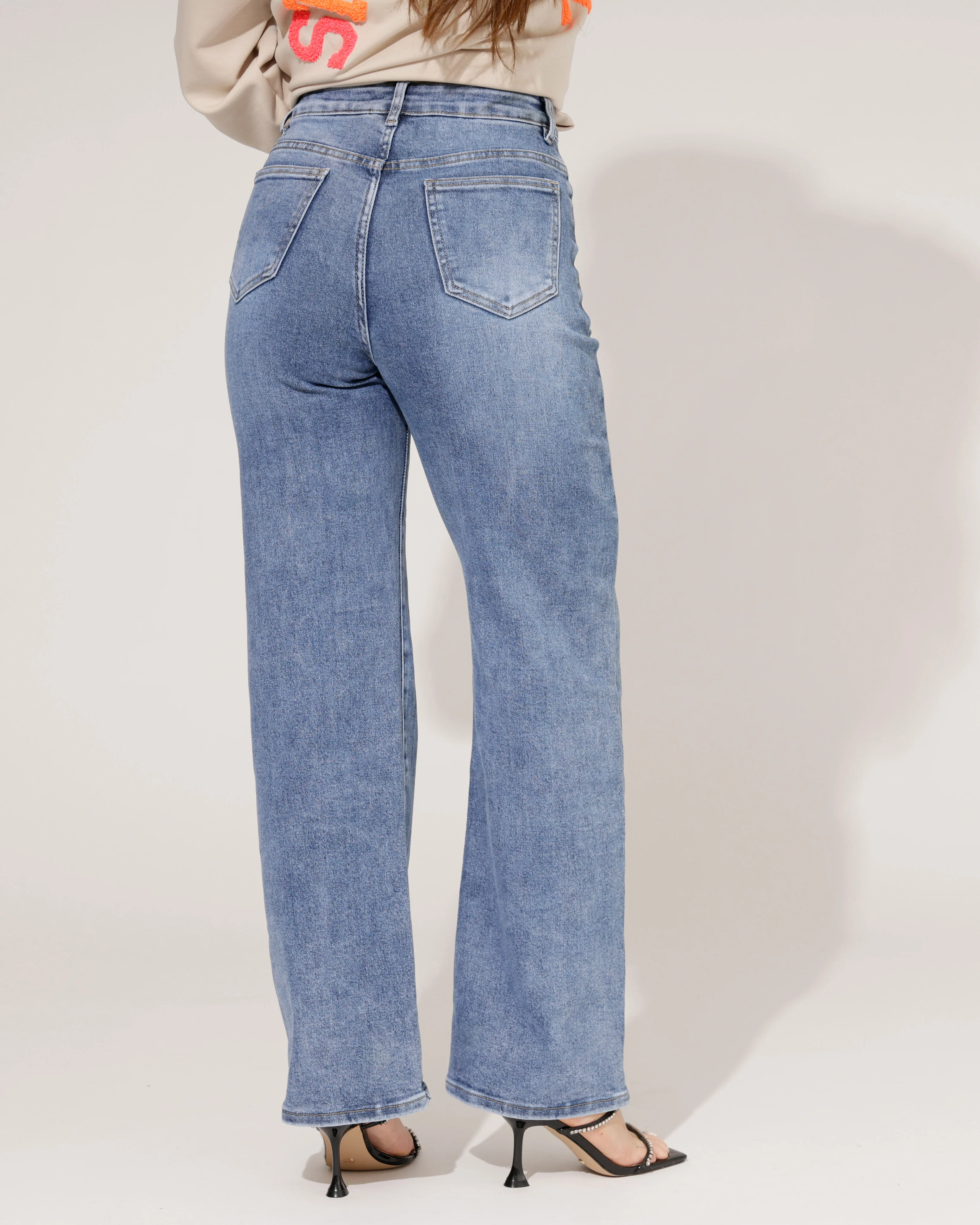 Hello Miss | Wide leg jeans Jamie-15 Blauw - Image 2