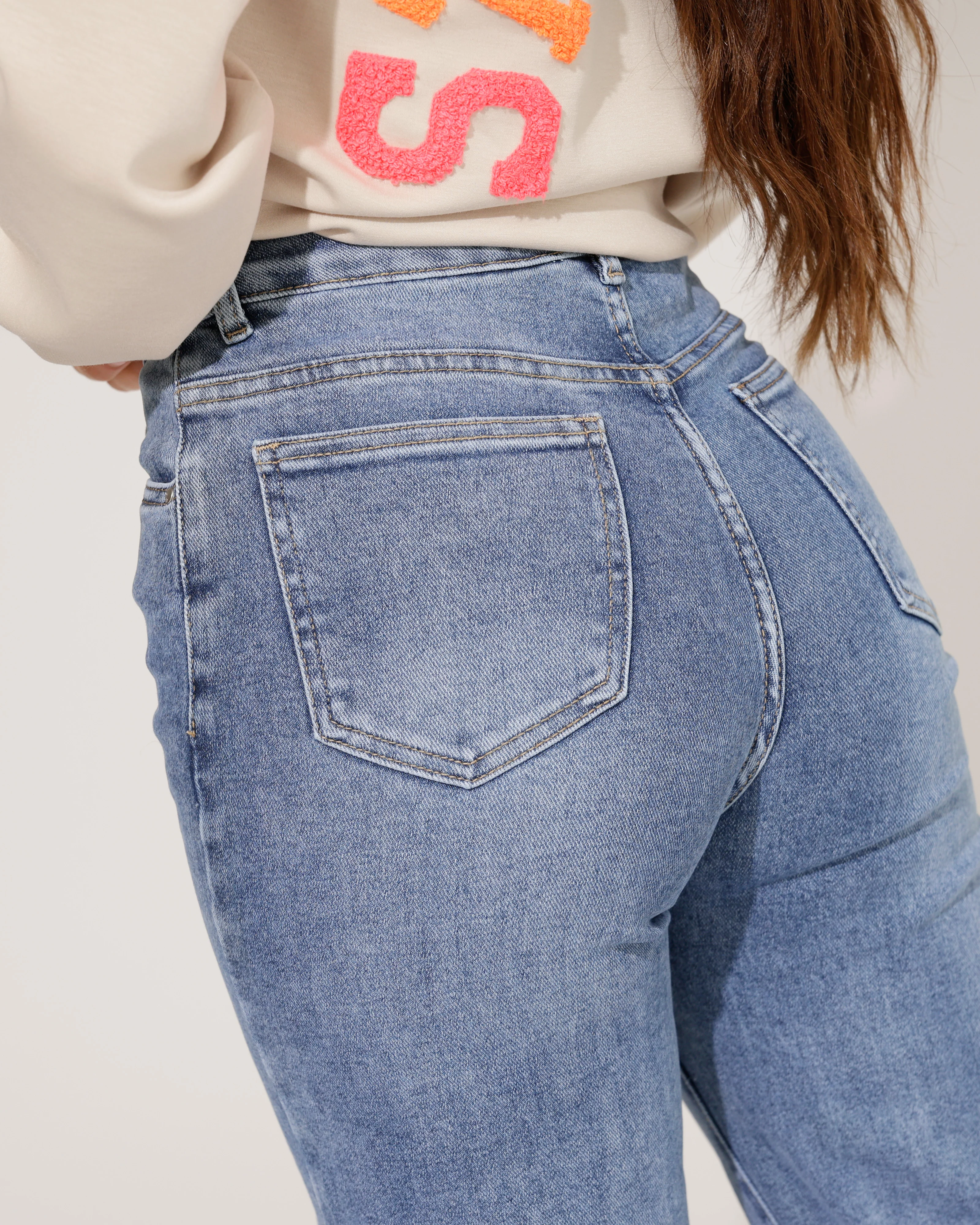 Hello Miss | Wide leg jeans Jamie-15 Blauw - Image 3