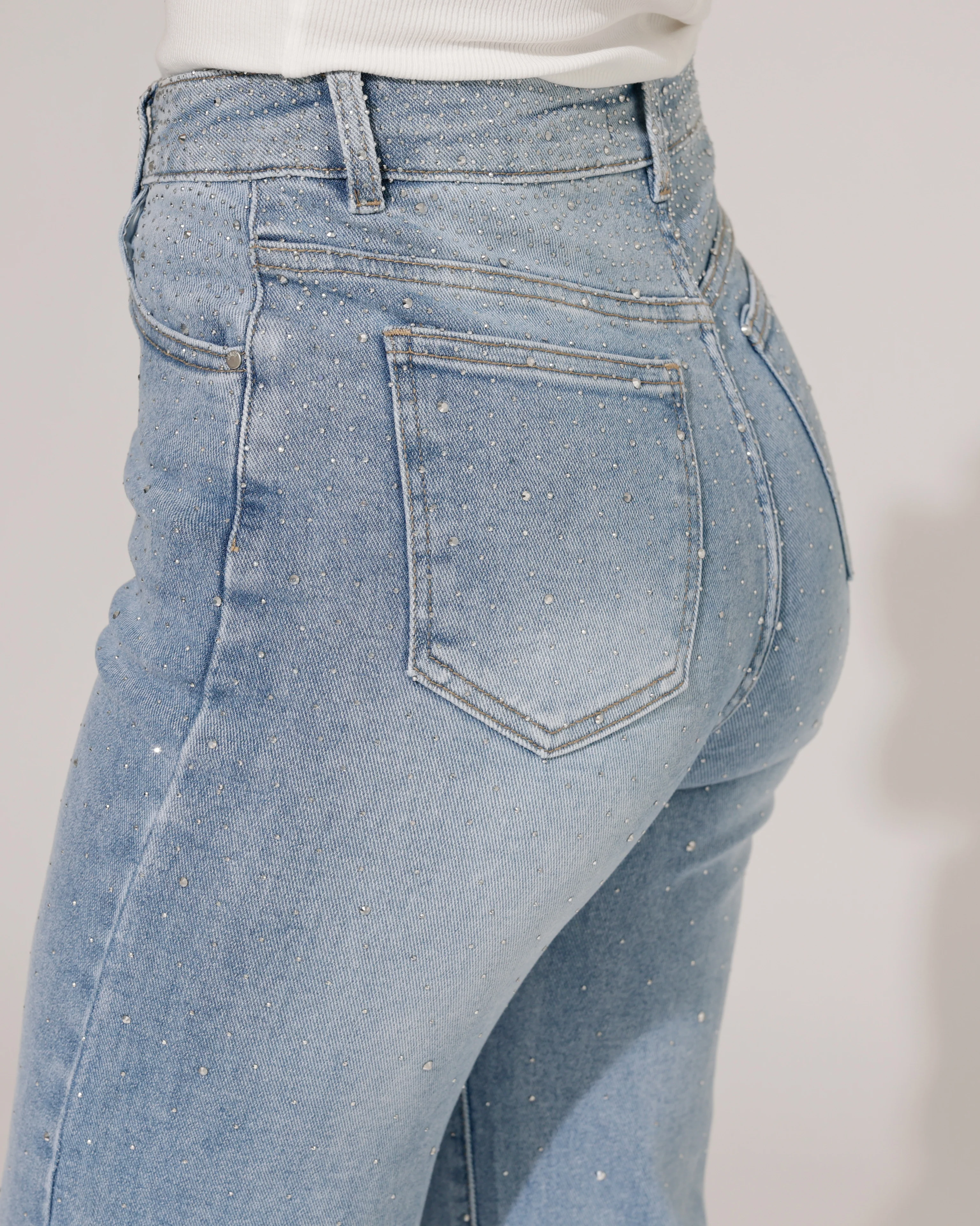 Hello Miss | Wide leg jeans Kella-2 Lichtblauw - Image 3