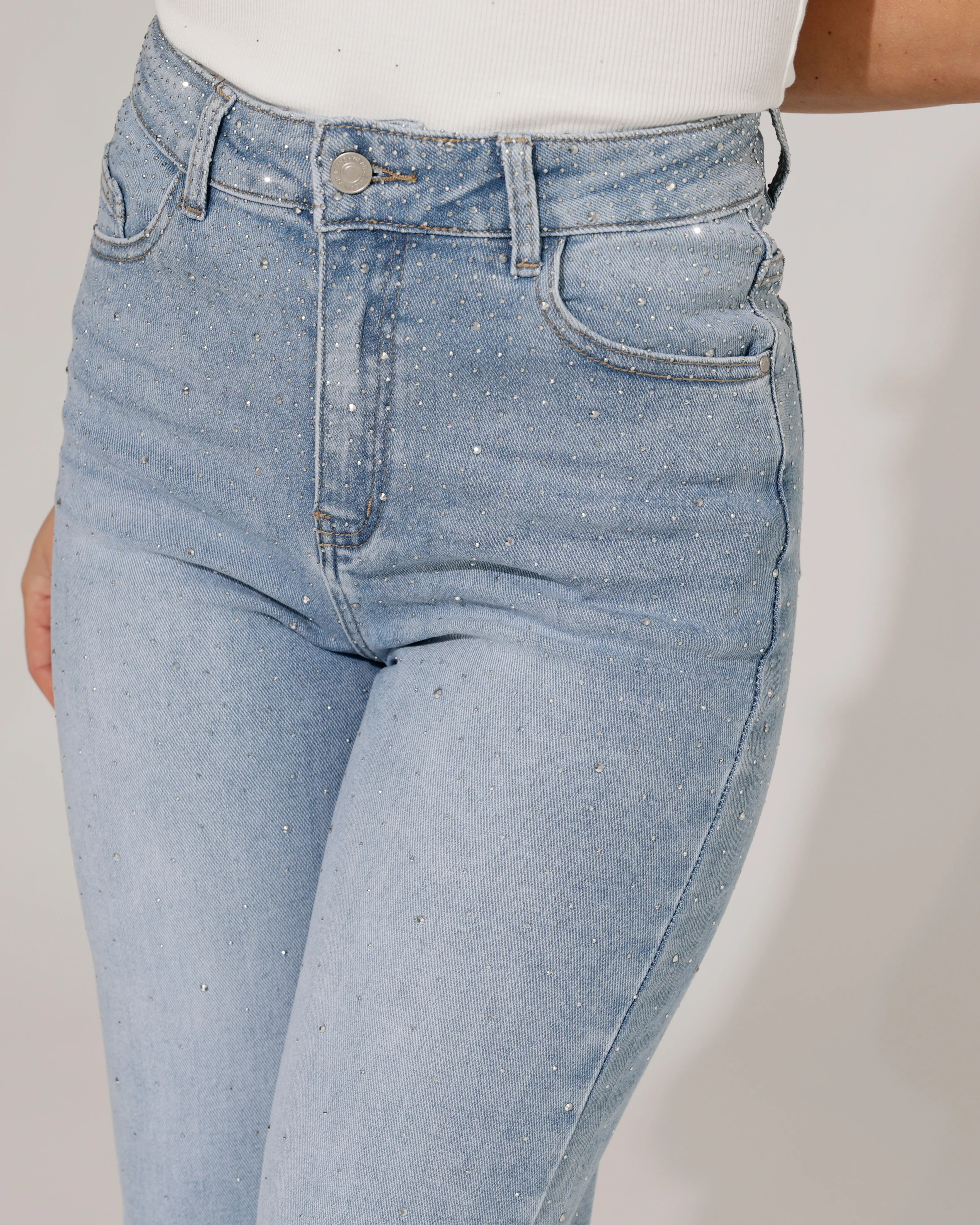 Hello Miss | Wide leg jeans Kella-2 Lichtblauw - Image 4