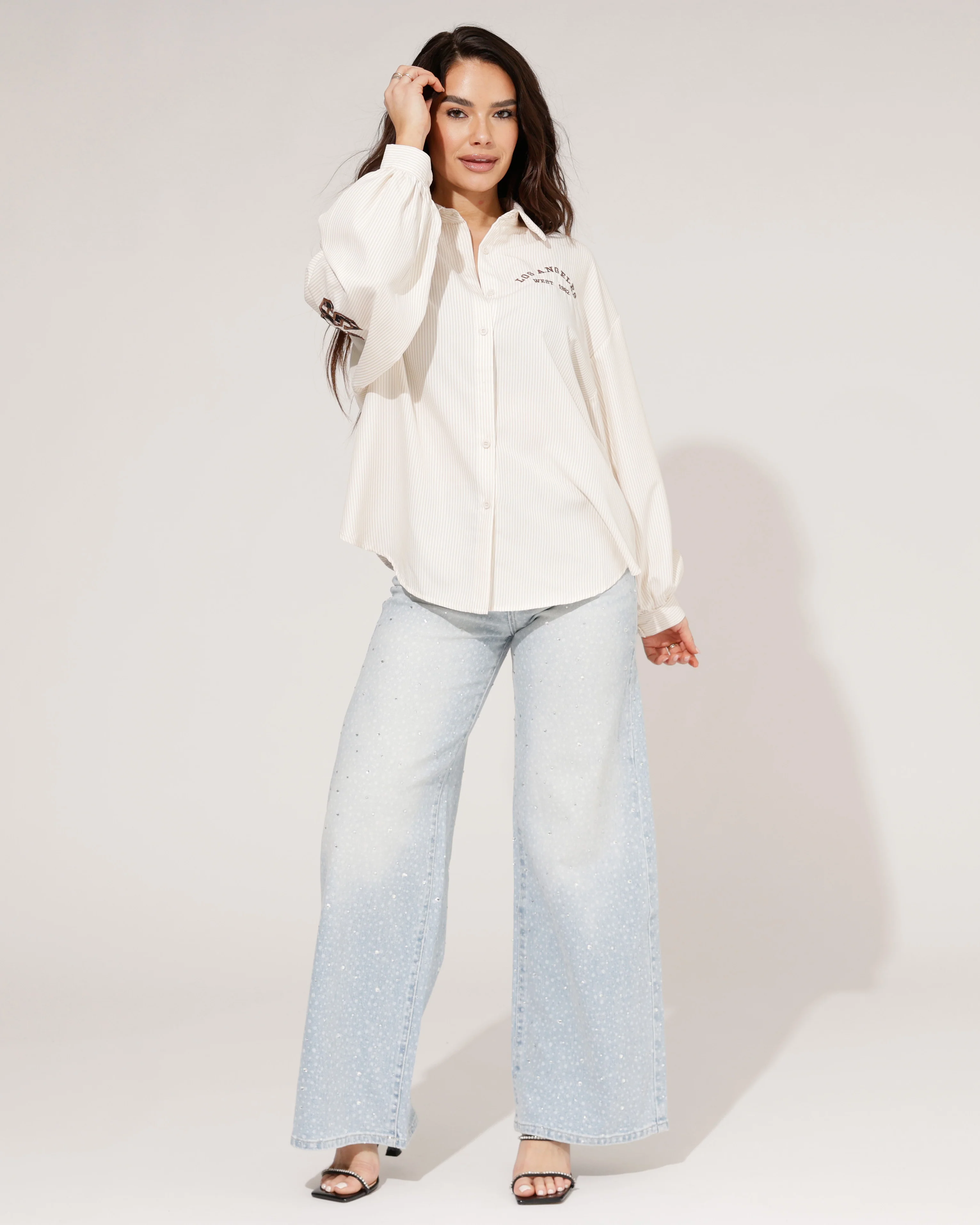 Hello Miss | Wide leg jeans Lesley Lichtblauw - Image 3