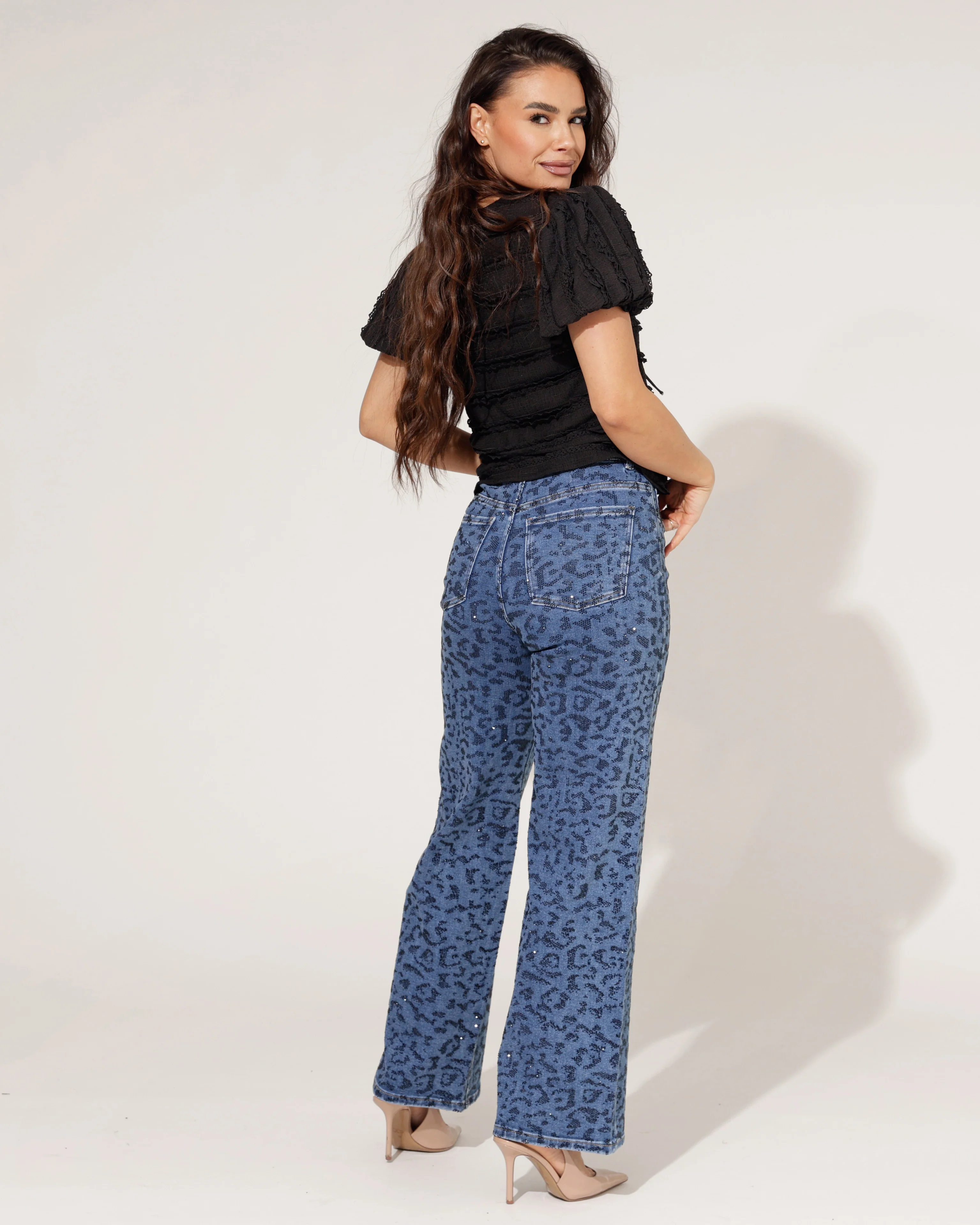 Laulia | Straight jeans, full length Siss-18 Blauw - Image 4