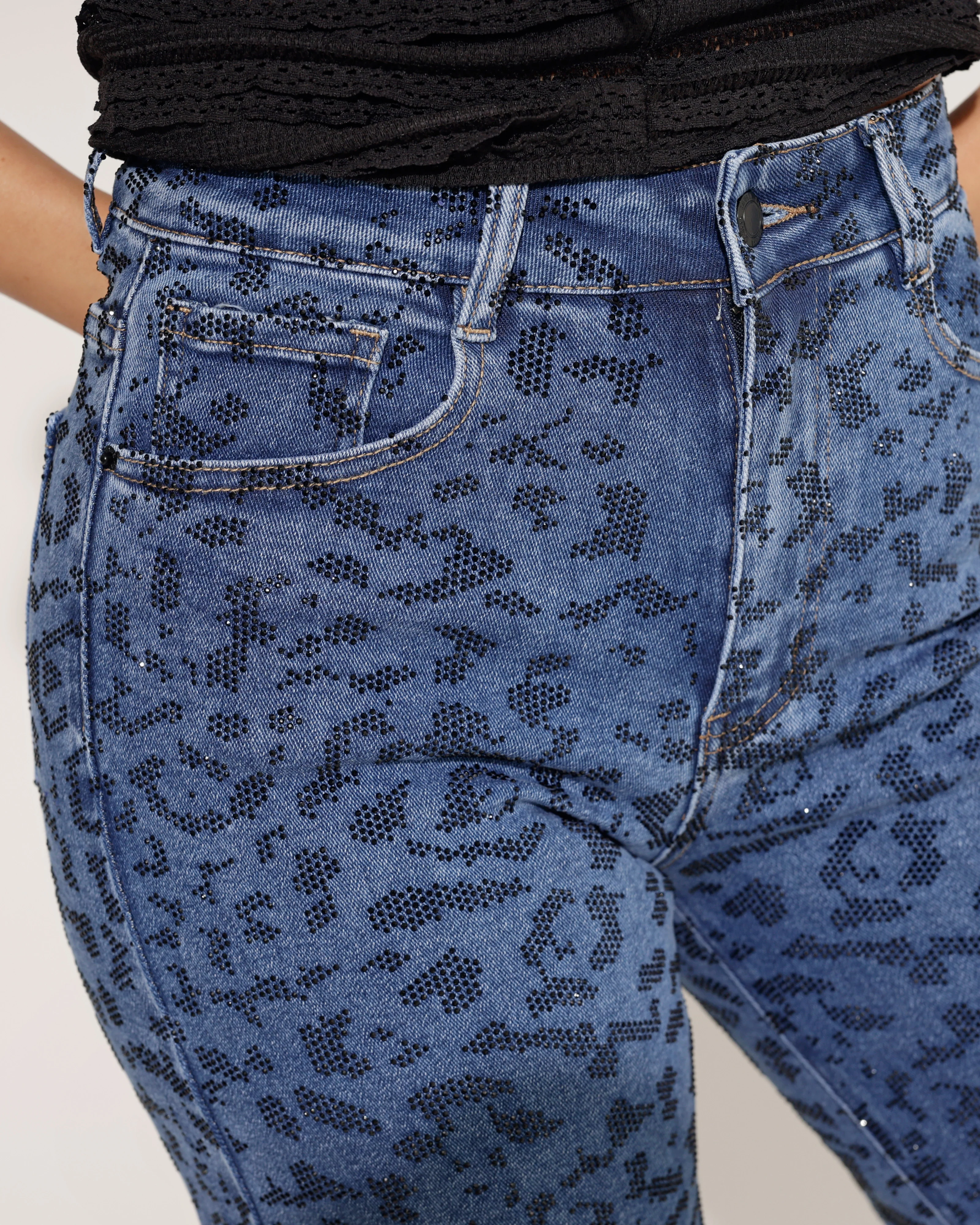 Laulia | Straight jeans, full length Siss-18 Blauw - Image 6