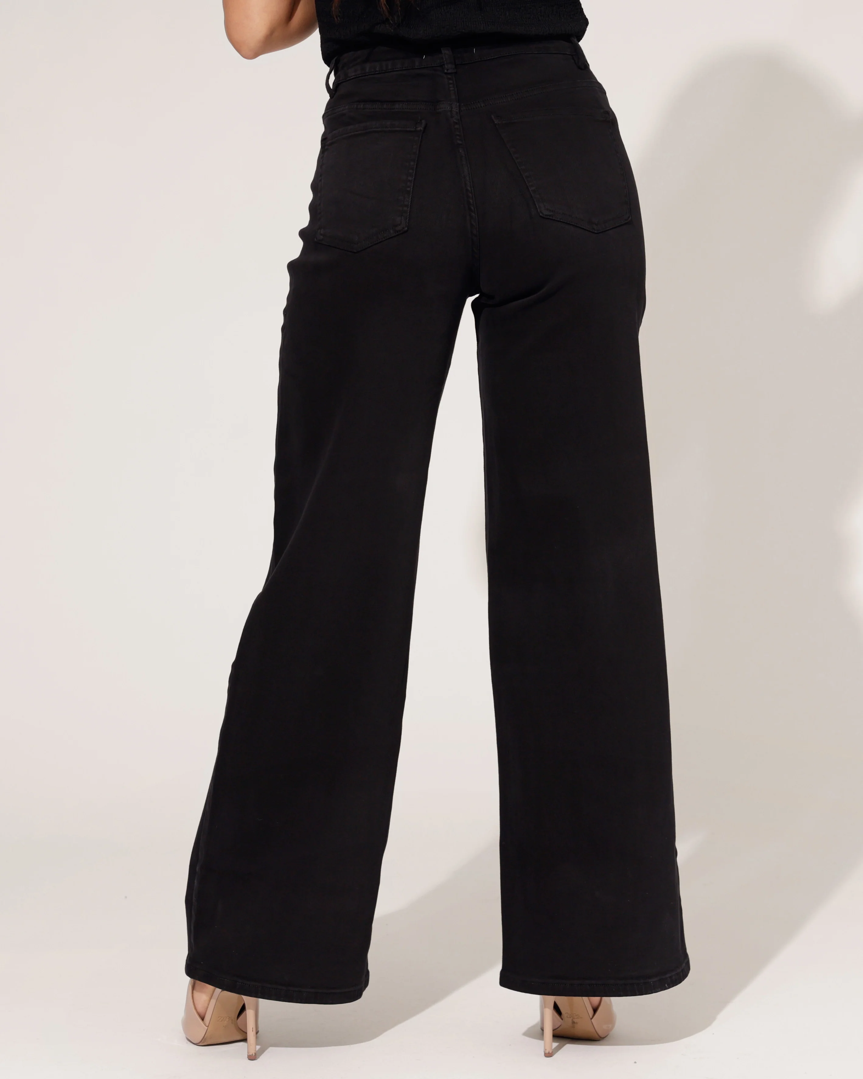 Laulia | Straight jeans, full length Siss-33 Zwart - Image 3