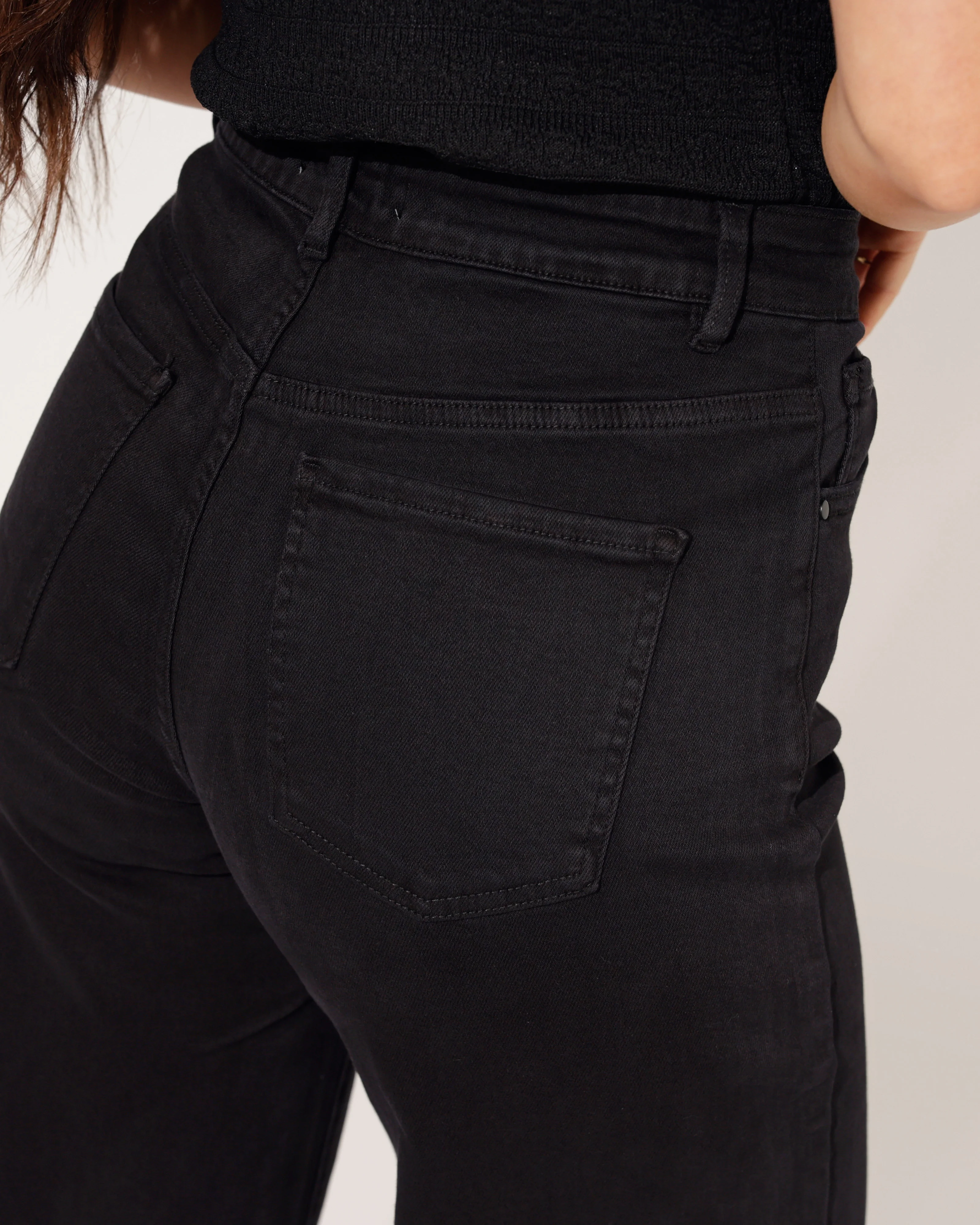 Laulia | Straight jeans, full length Siss-33 Zwart - Image 4