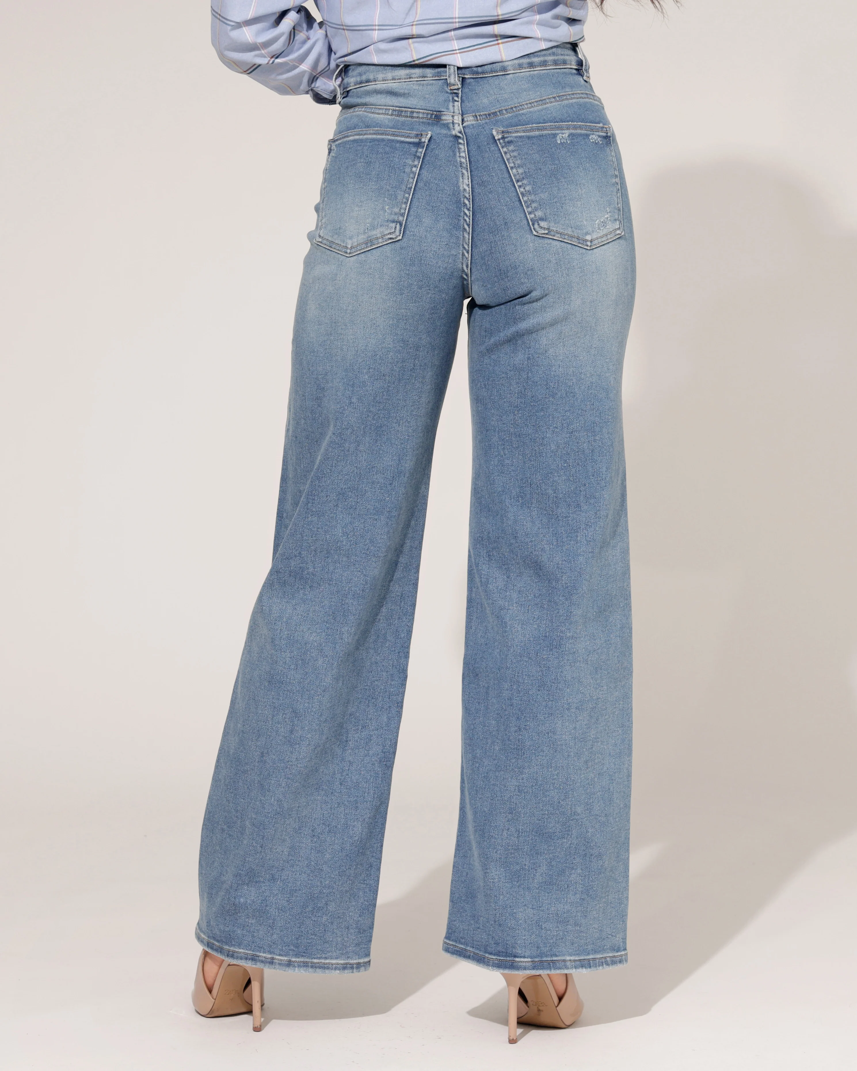 Laulia | Straight jeans Sindey-8 Blauw - Image 3